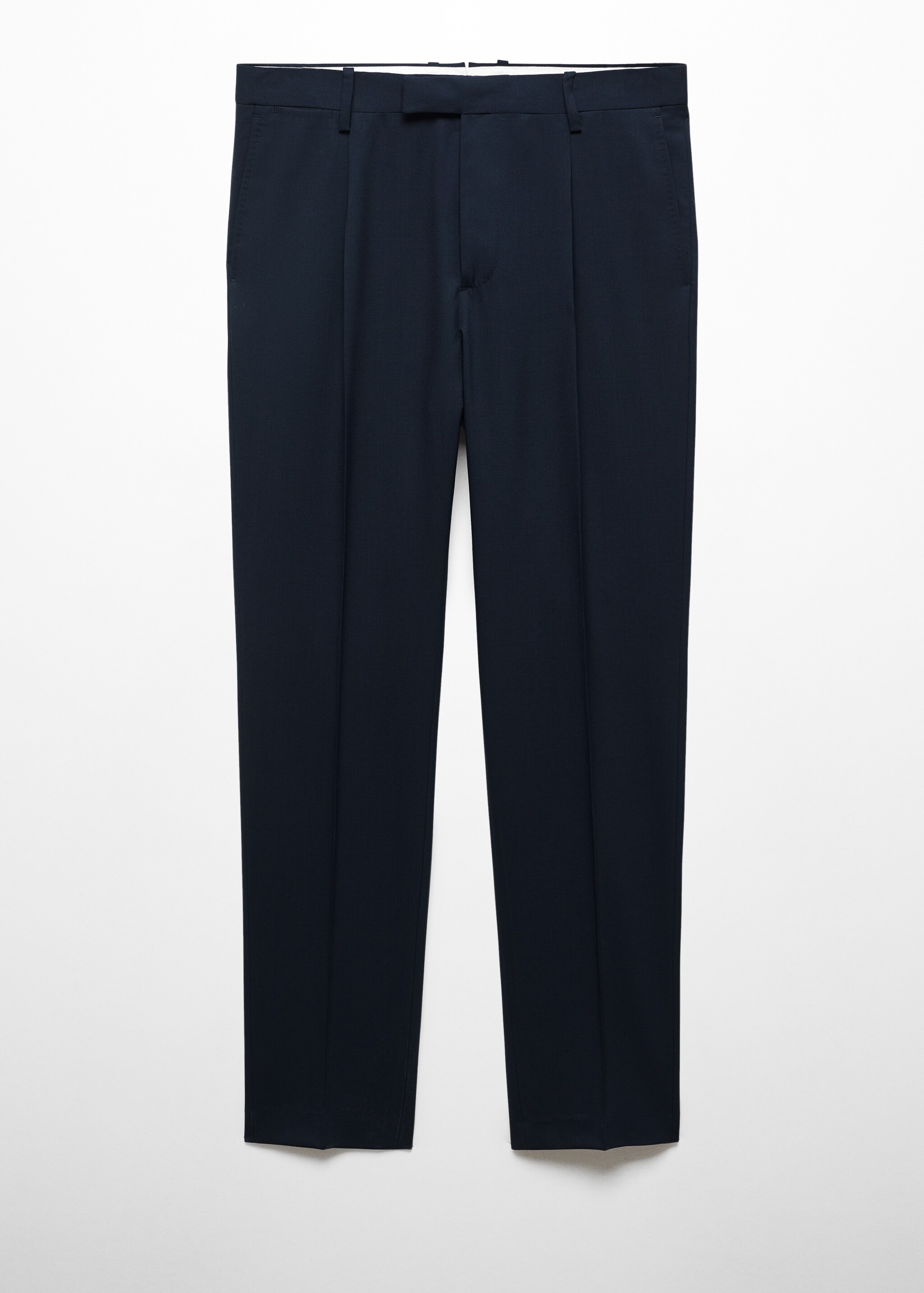 100% virgin wool slim-fit suit trousers  - Article without model