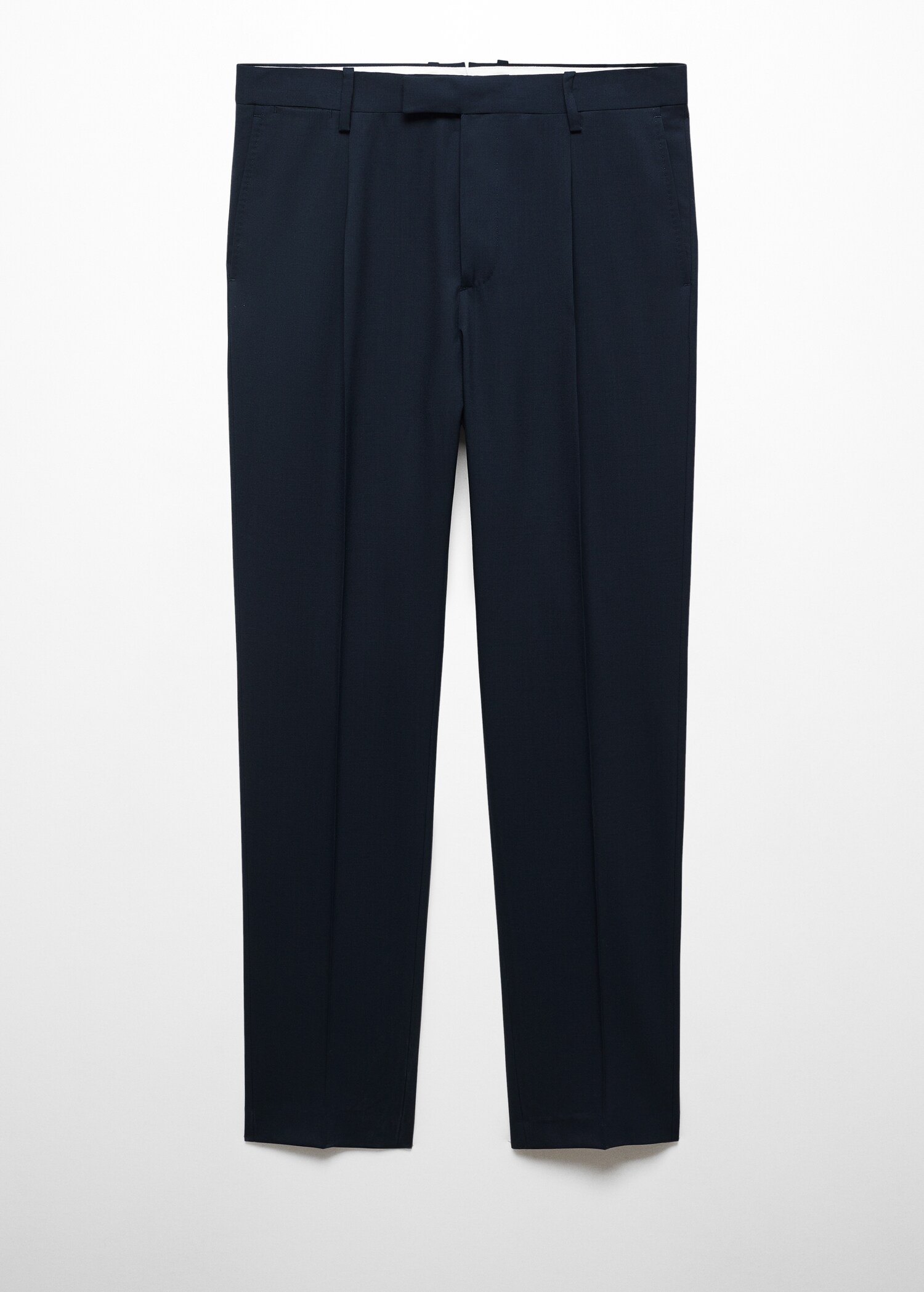 100% virgin wool slim-fit suit trousers - Article without model