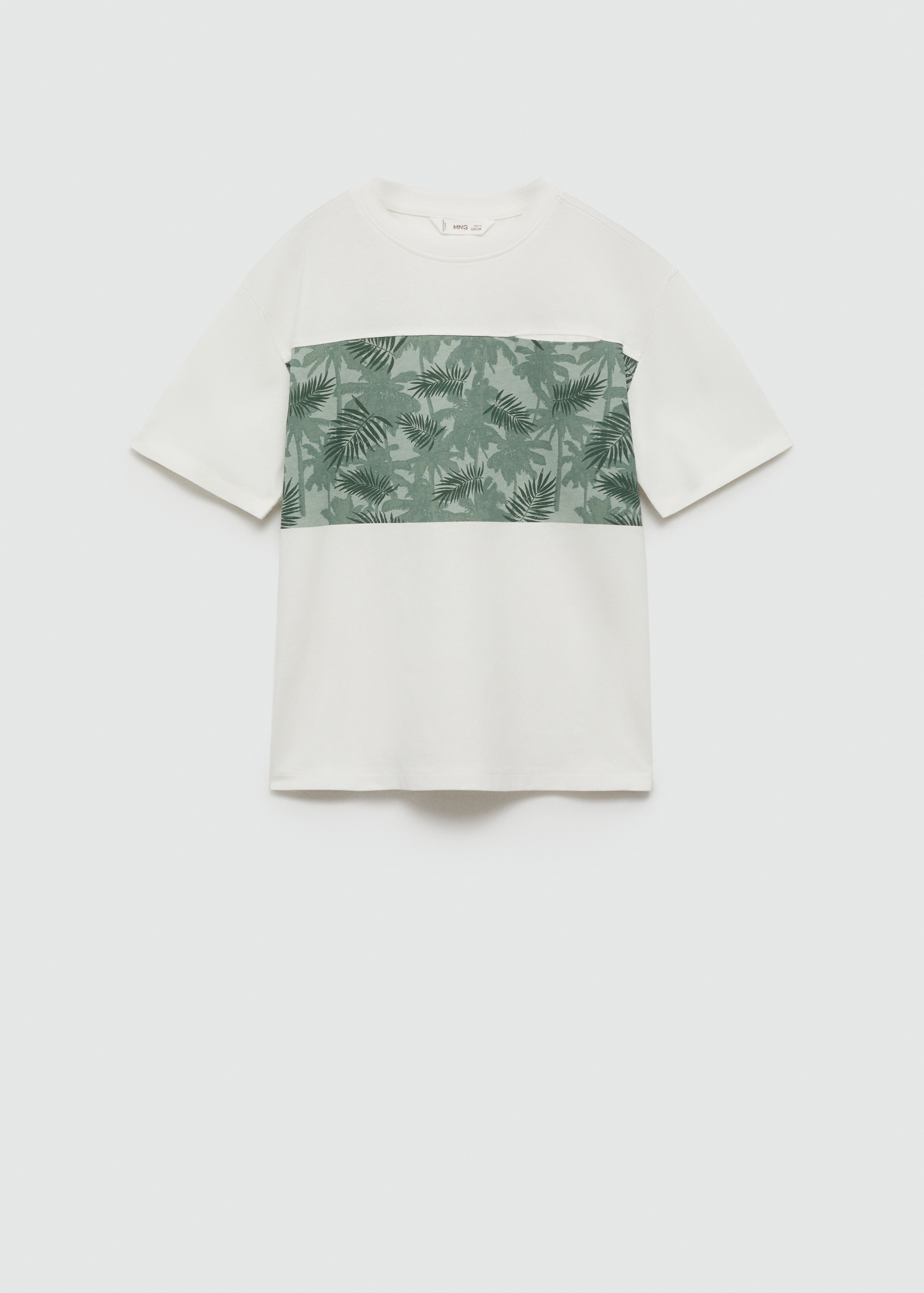 Printed cotton-blend T-shirt - Article without model