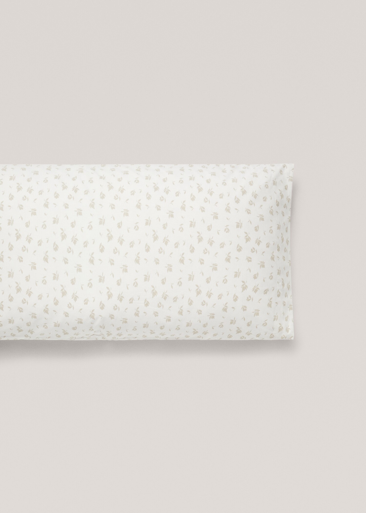 Floral design cotton pillowcase 45x110cm - Article without model