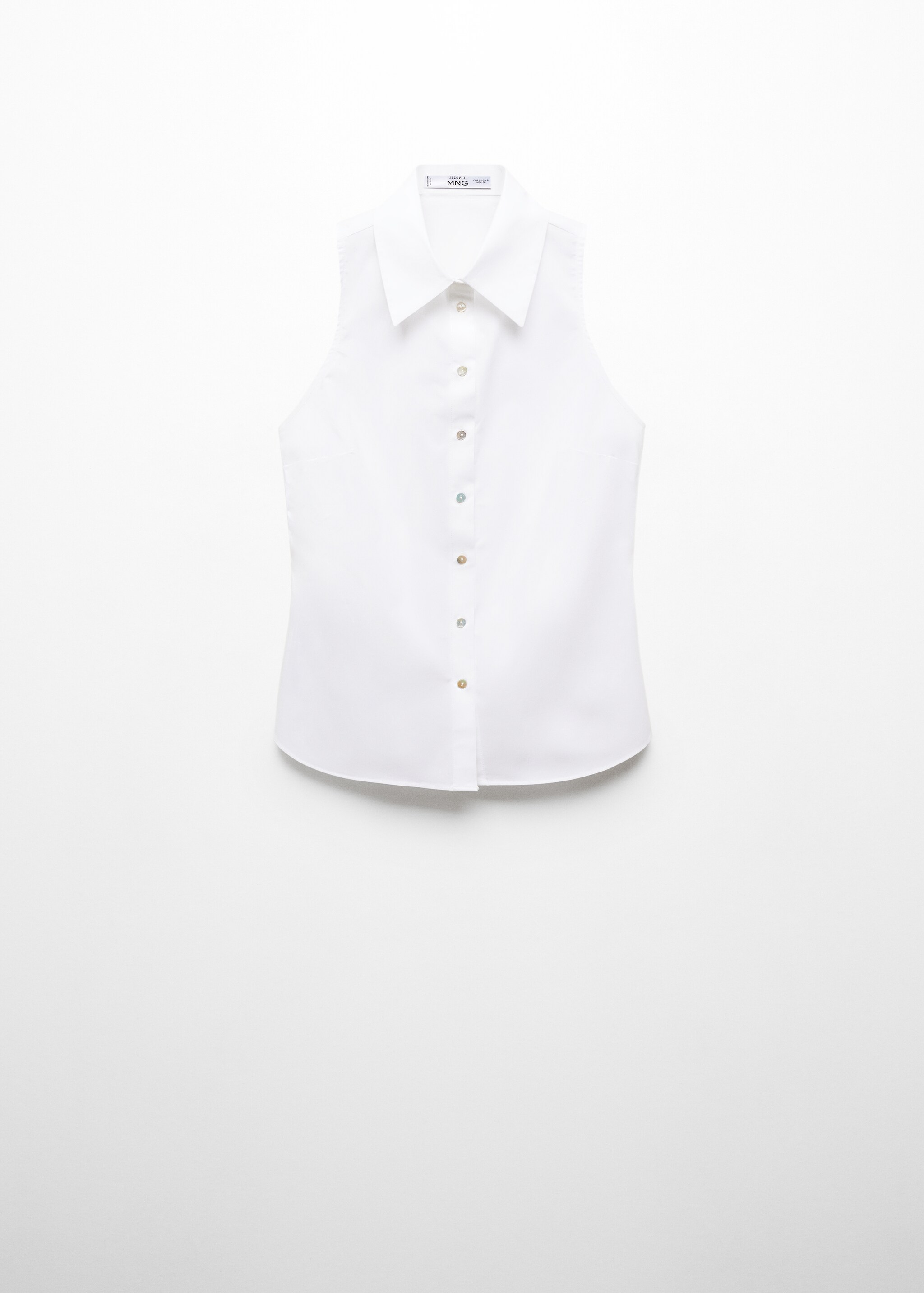Sleeveless cotton shirt - Article without model