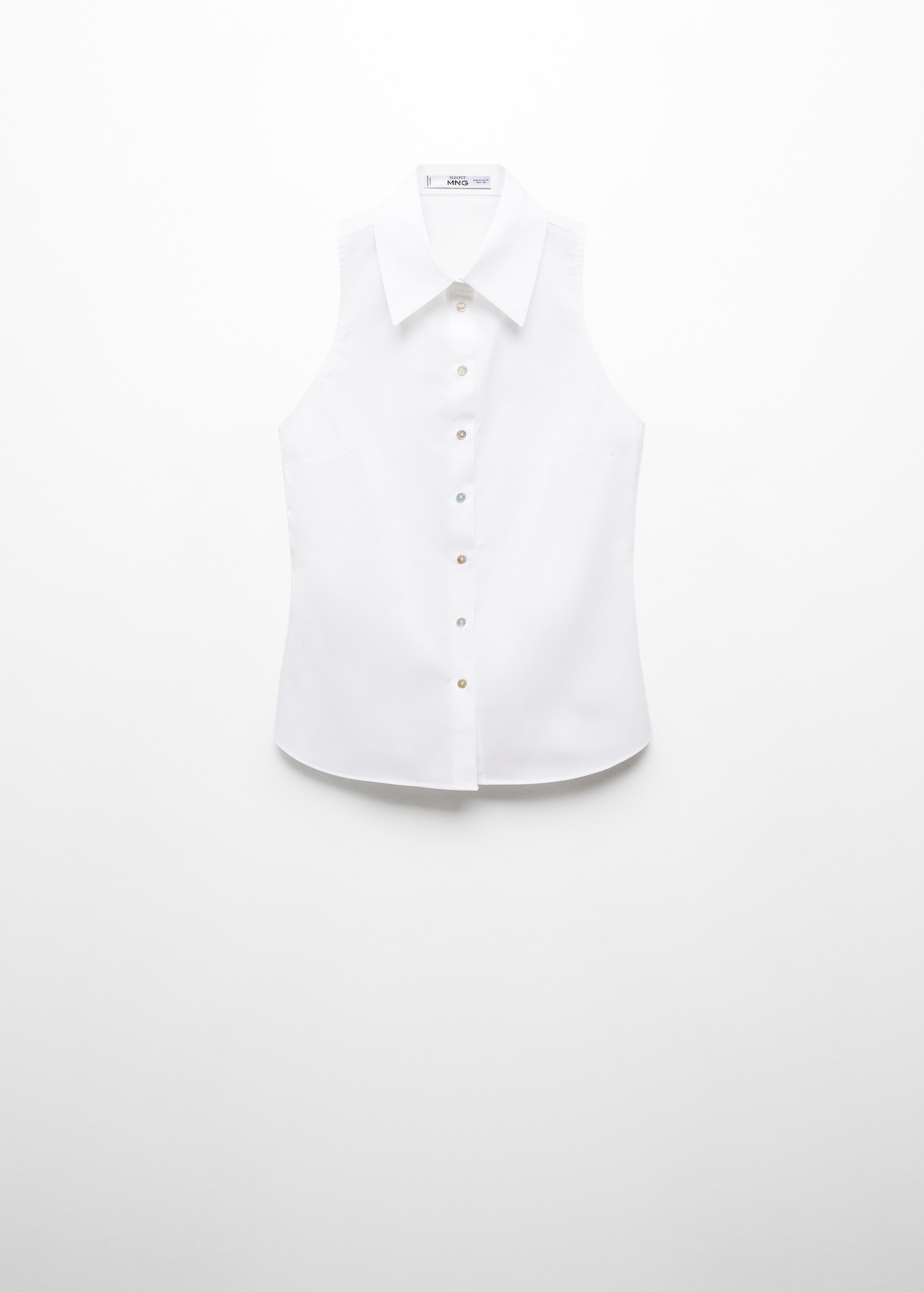 Sleeveless cotton shirt - Article without model