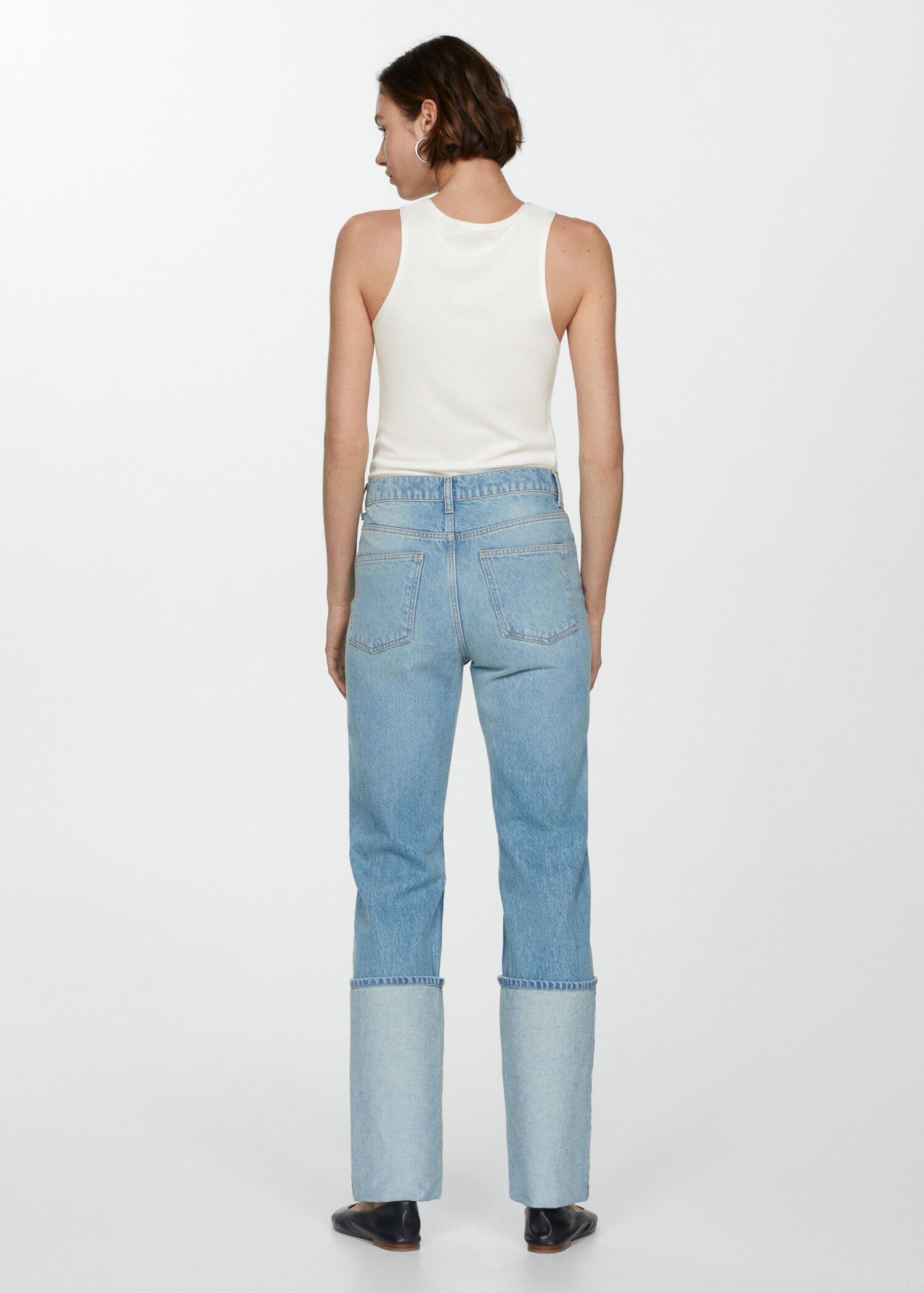 Top with satin details  - Reverse of the article