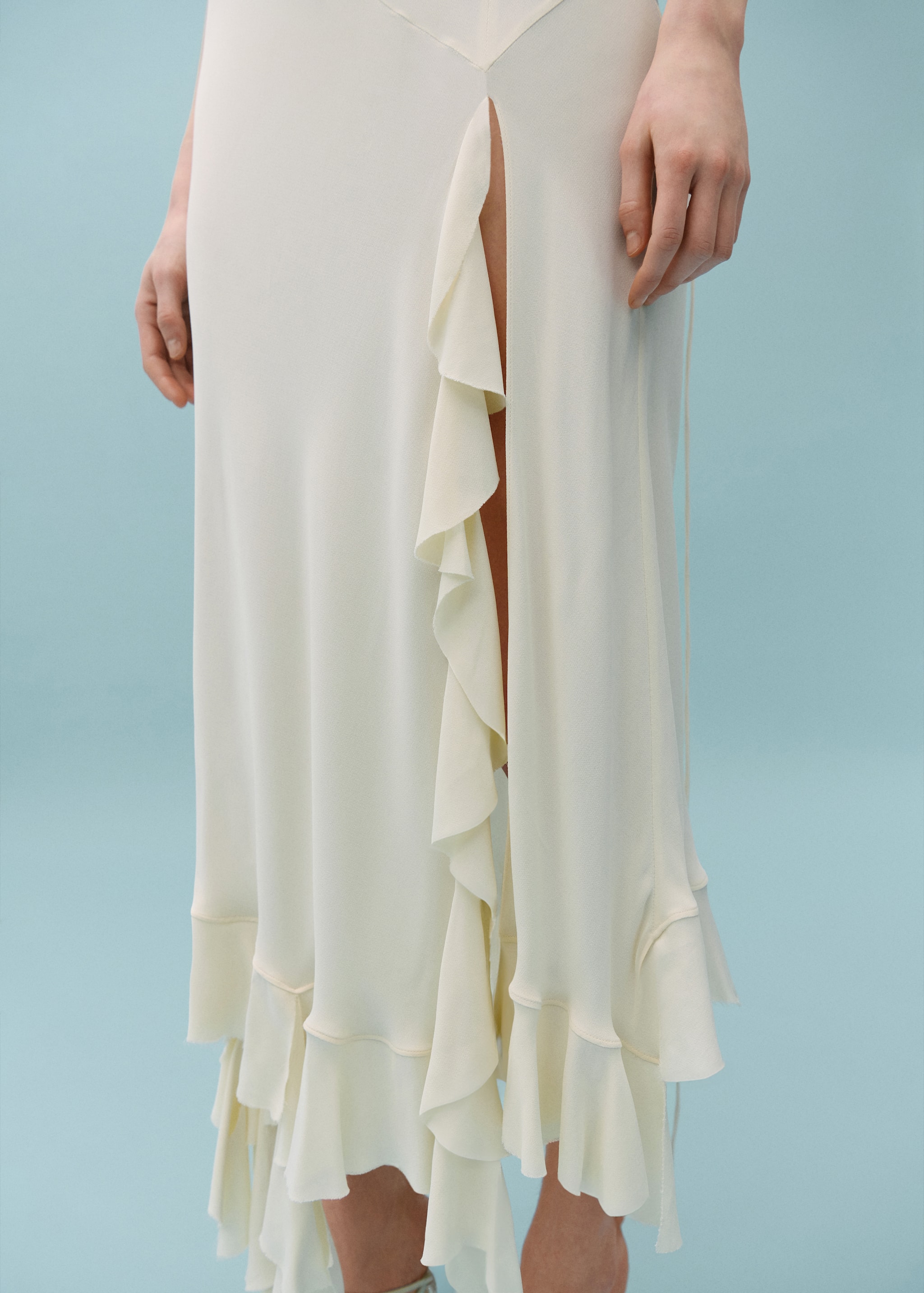 Asymmetric ruffled dress - Details of the article 6