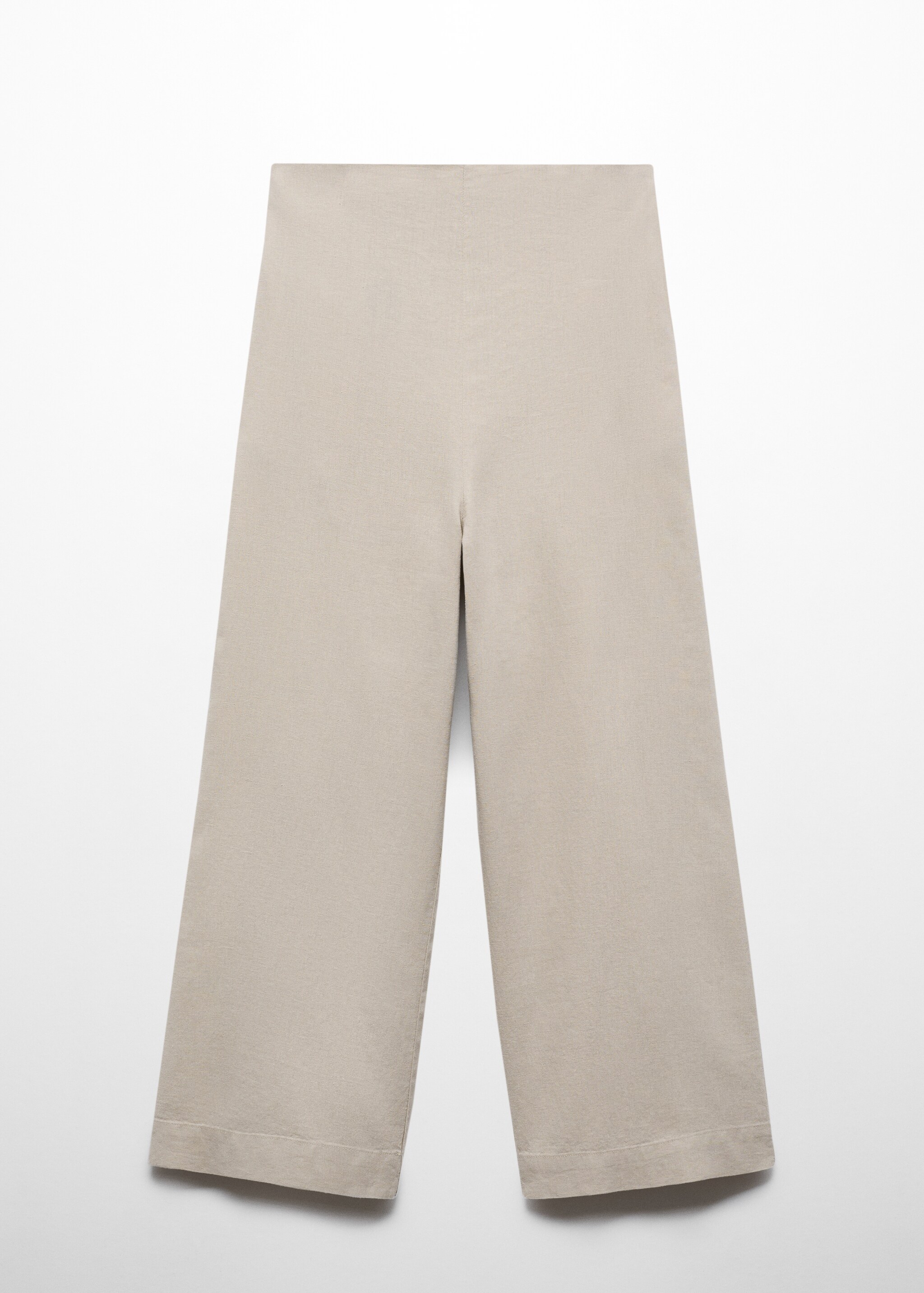 Wideleg linen trousers - Article without model