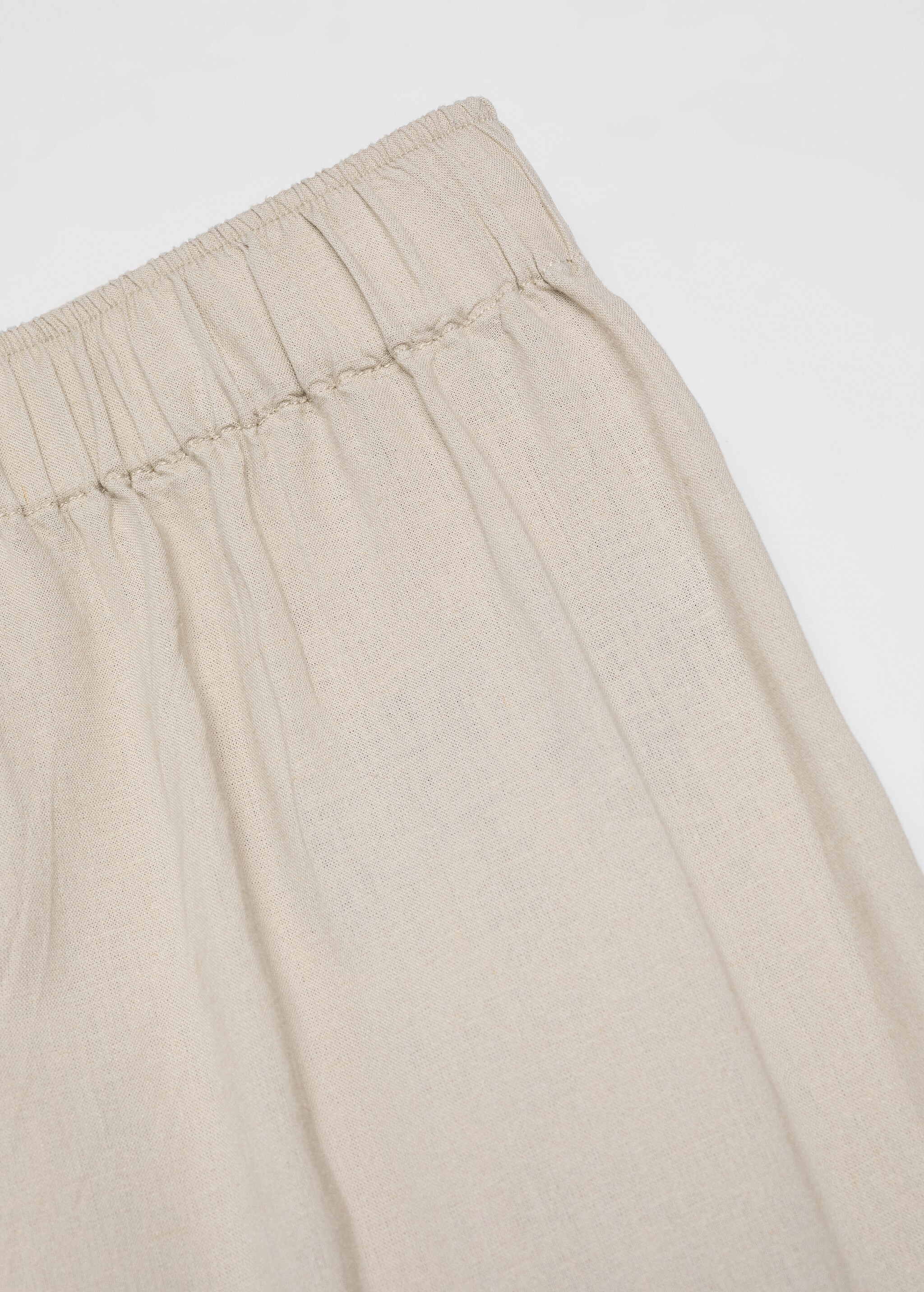 Wideleg linen trousers - Details of the article 8