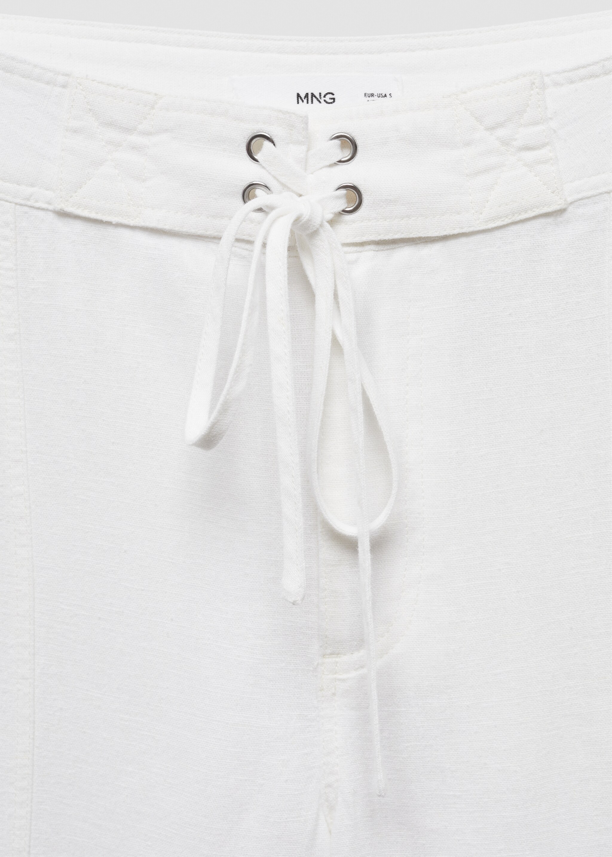 Bow linen trousers - Details of the article 8