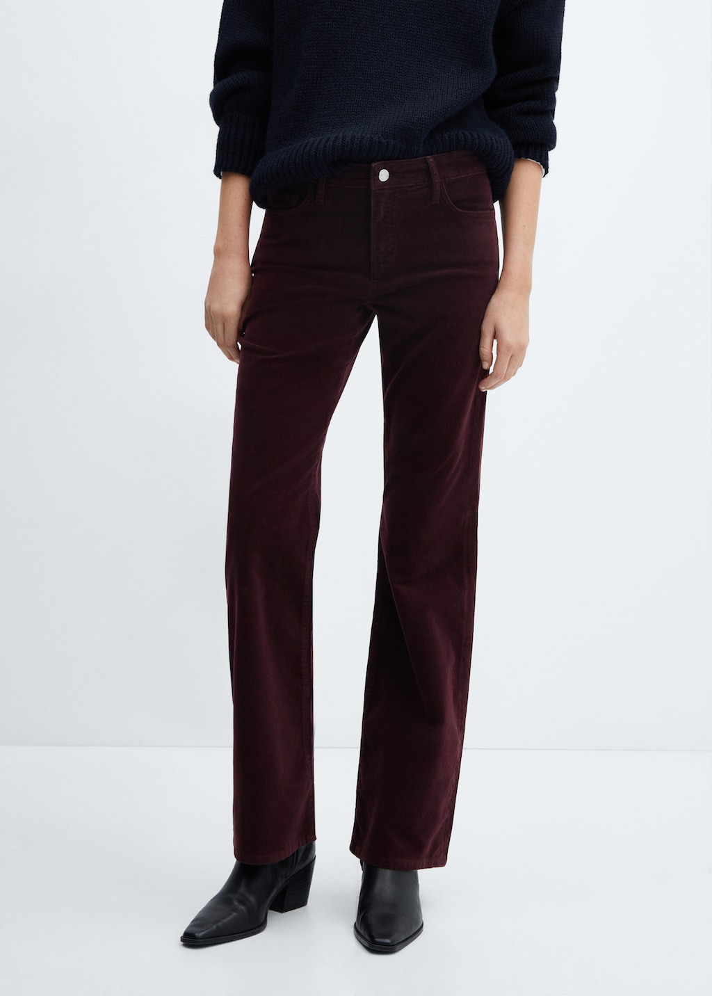 Pantalon velours femme mango hotsell