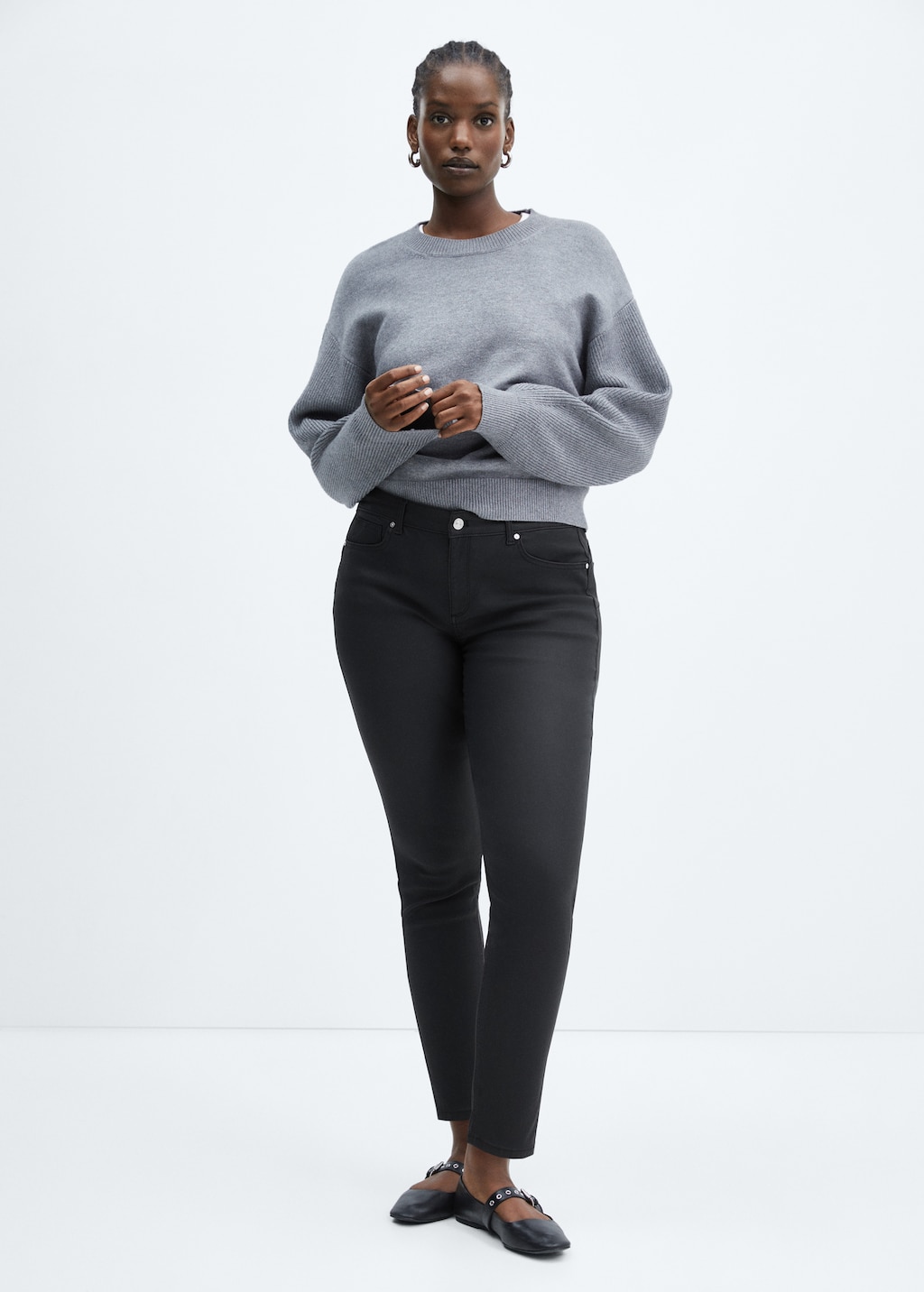 Jean skinny push up enduit Femme MANGO Belgique