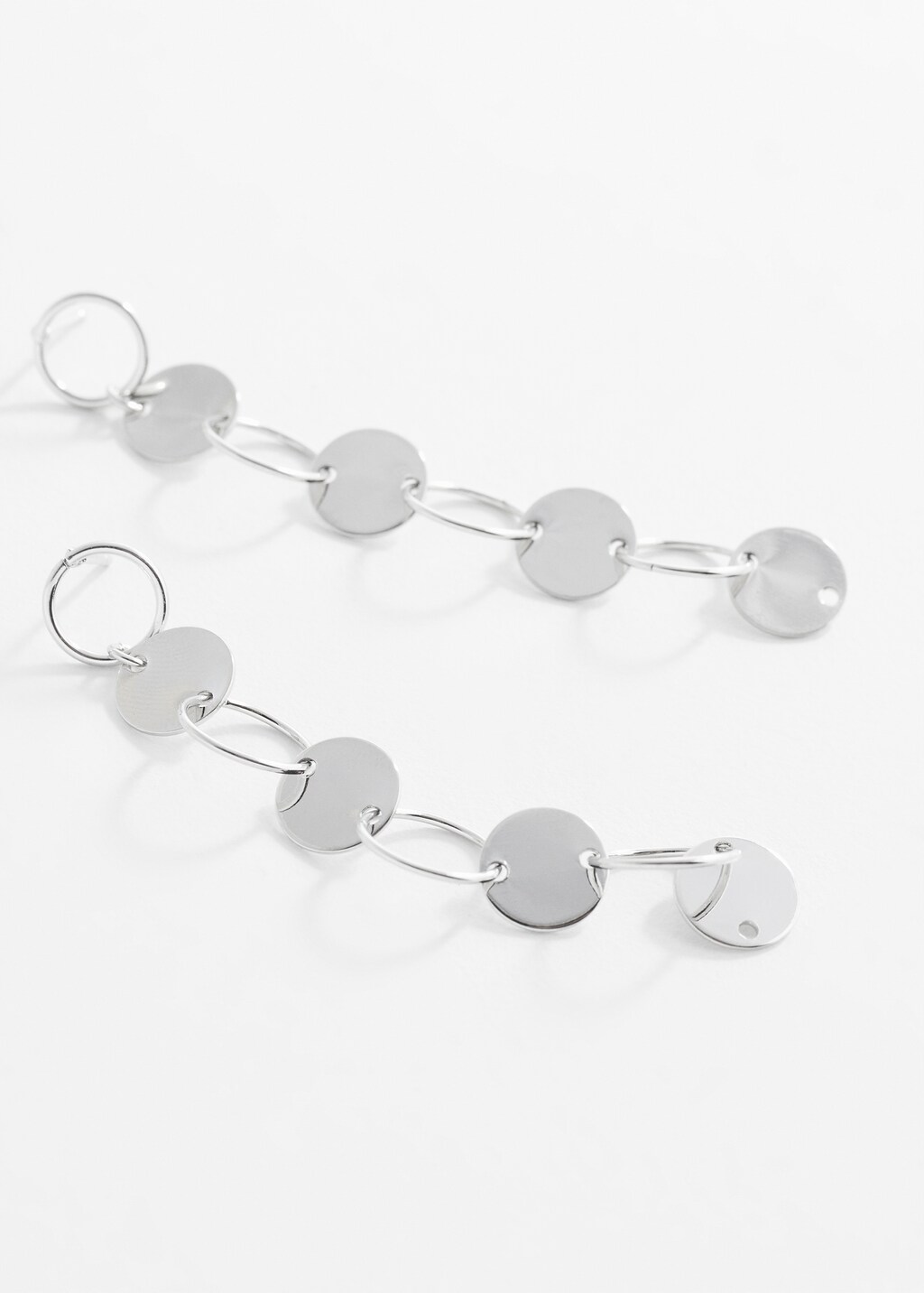 Long circle earrings