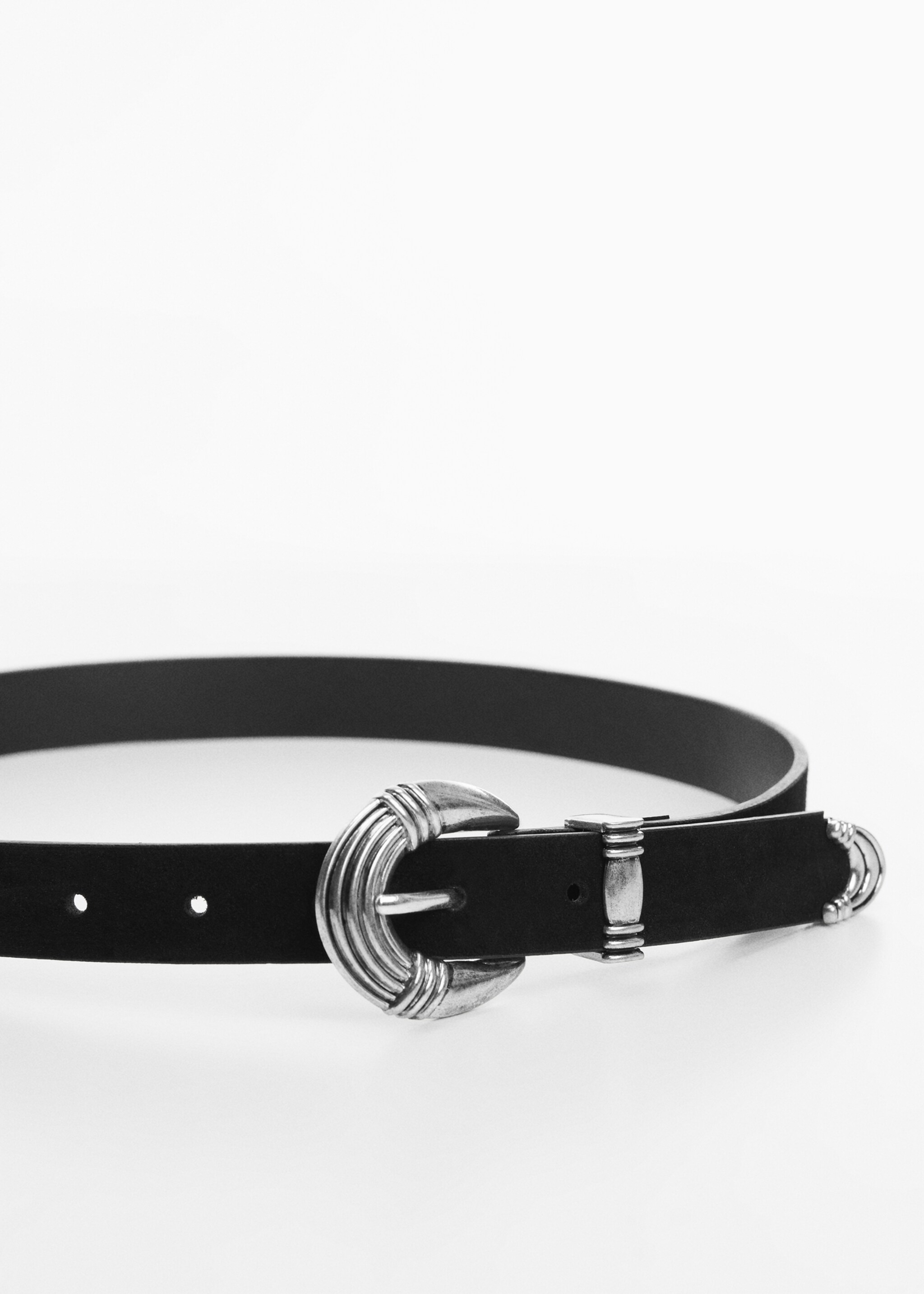 Ceinture cuir boucle - Plan moyen