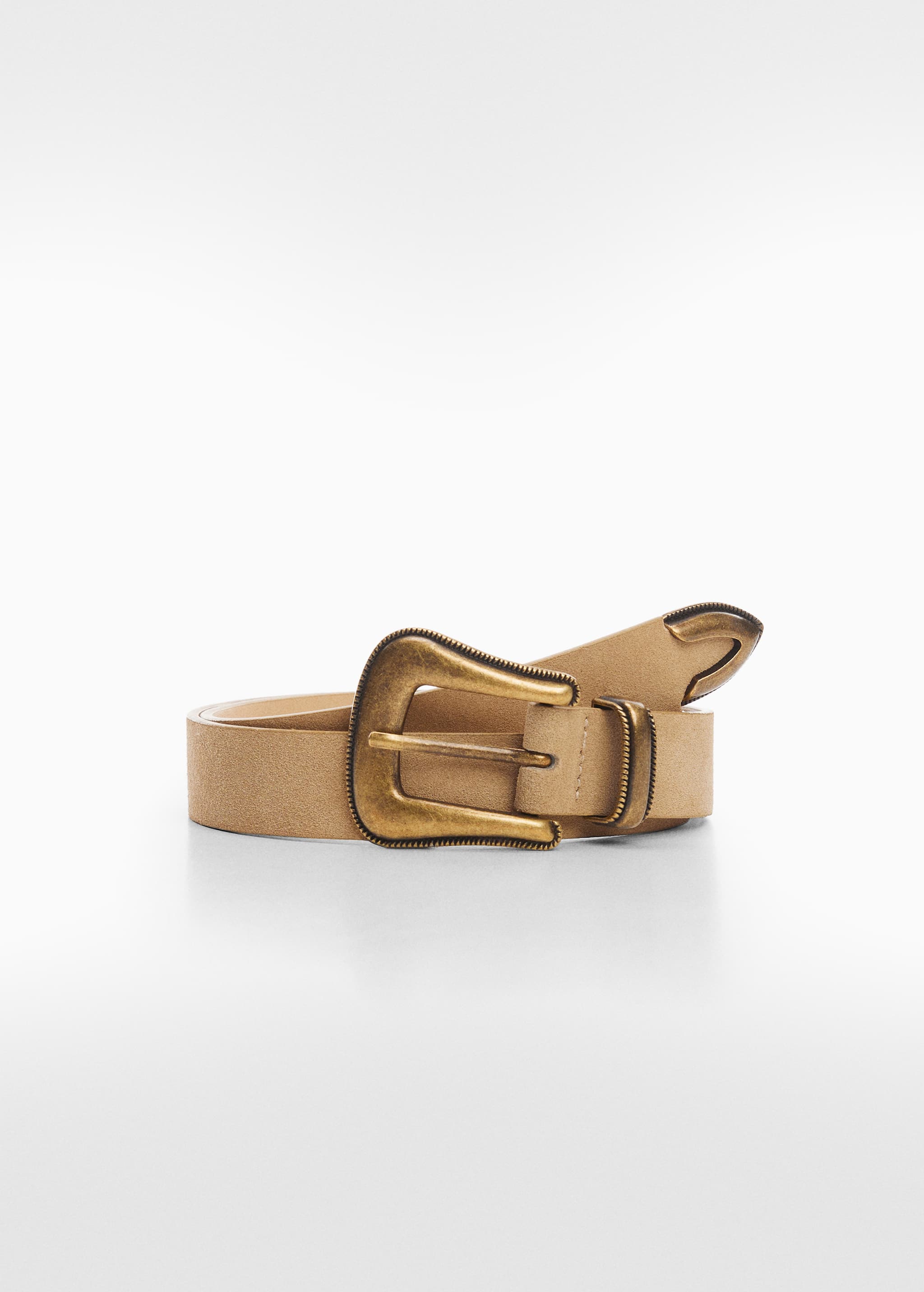 حزام جلدي بمشبك - منتج دون نموذج