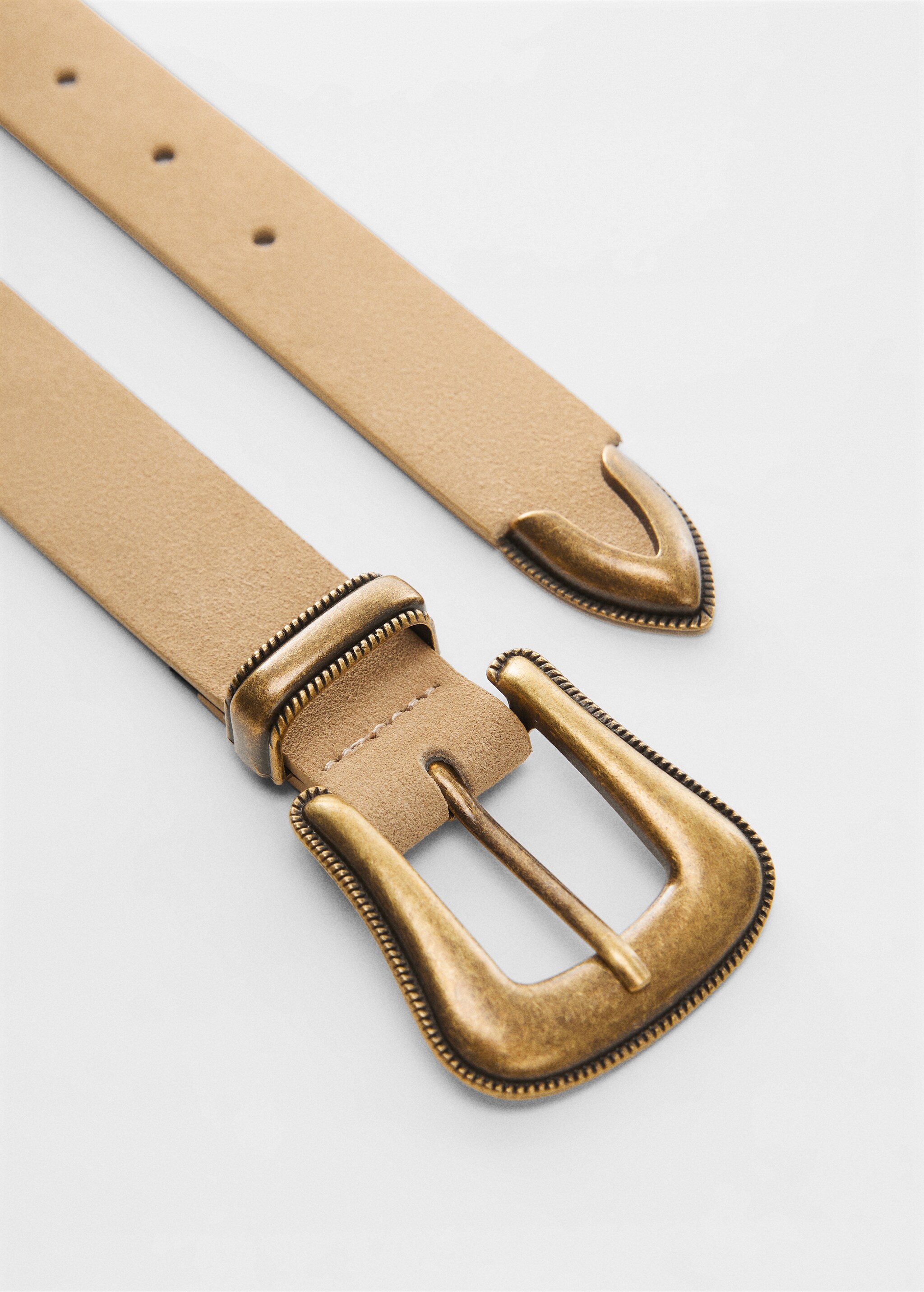 حزام جلدي بمشبك - تفاصيل المنتج 1