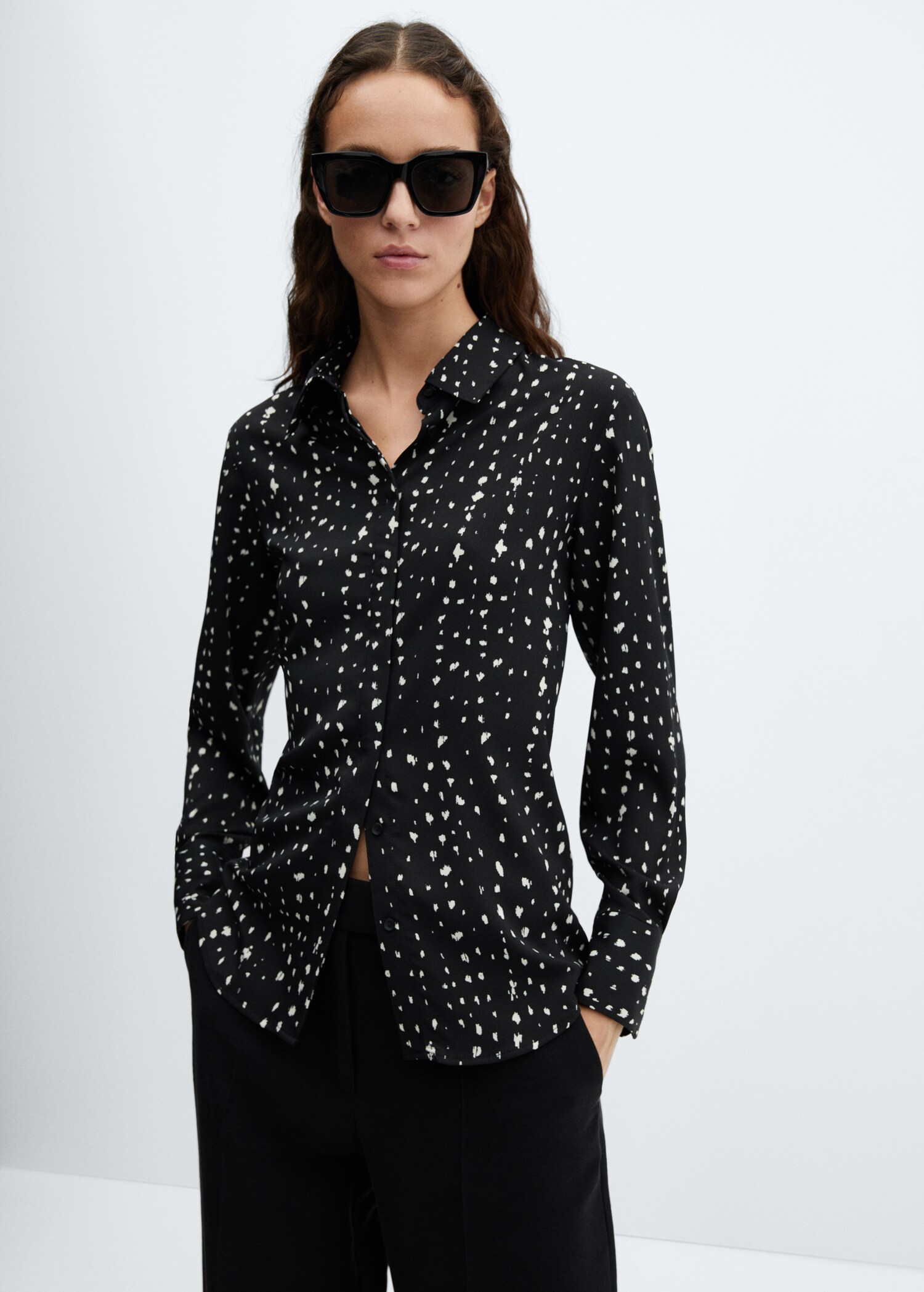 Regular flowy shirt - Medium plane