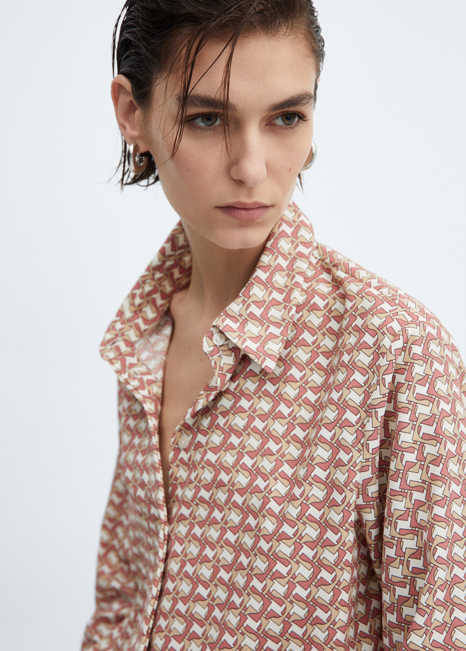 Regular flowy shirt - Details of the article 1