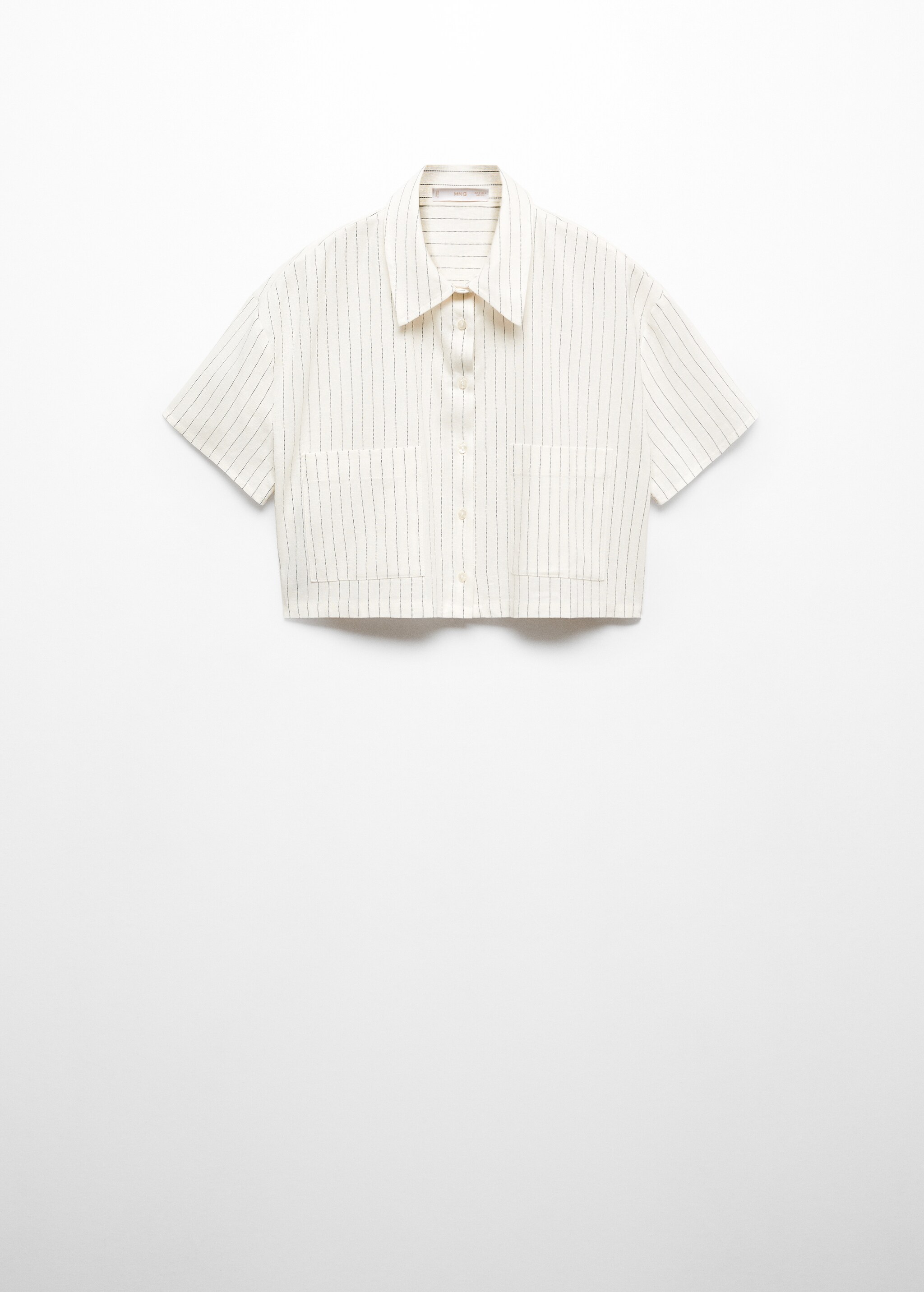 Cropped linen shirt - Article without model