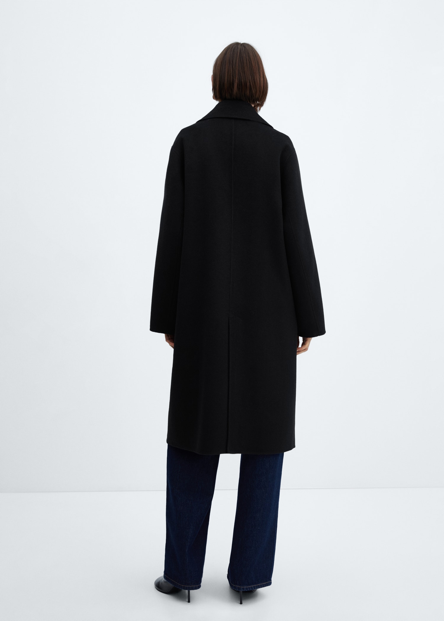 Manteau laine fait main oversize - Verso de l’article