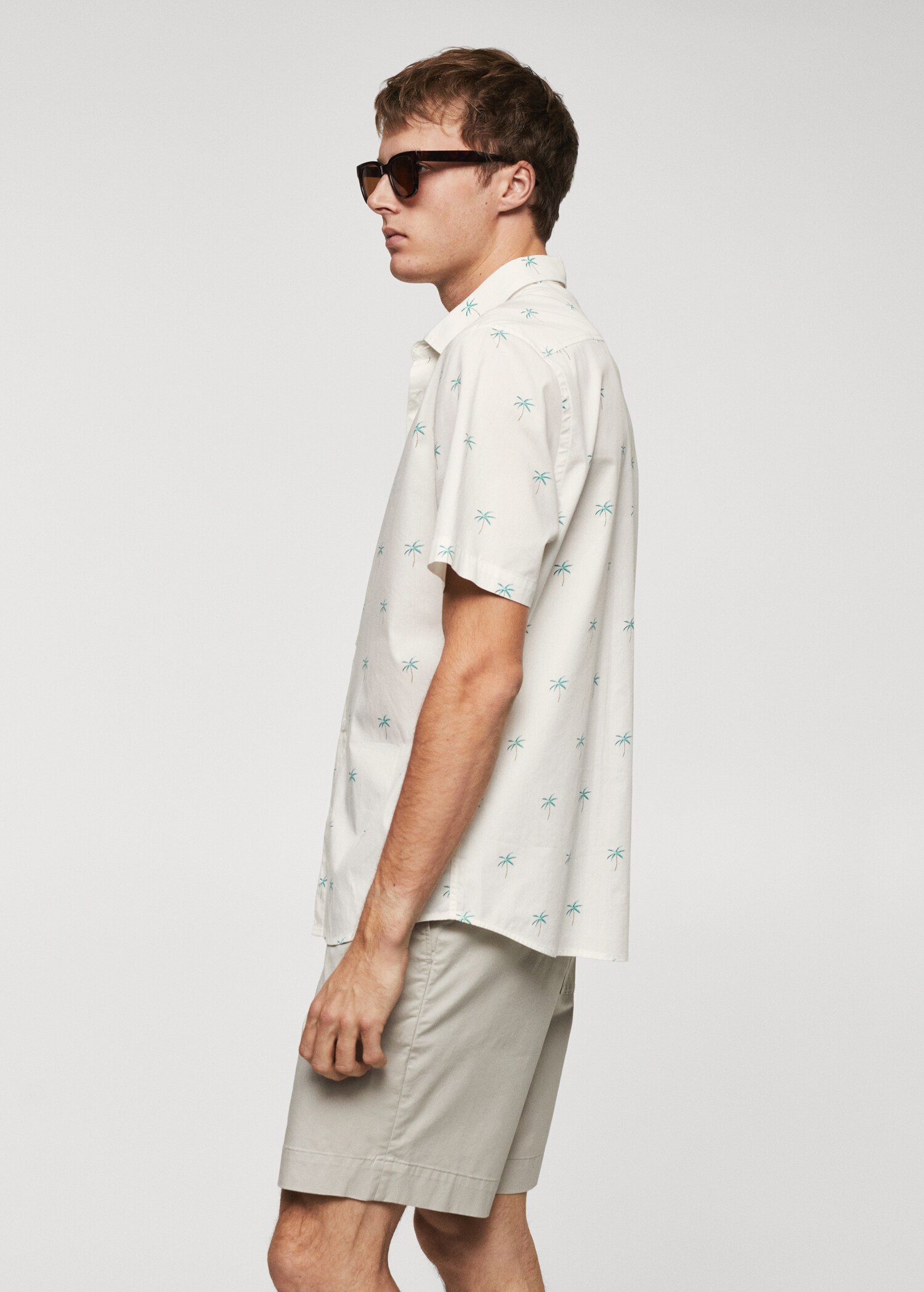 Chemise coton en imprimé palmiers - Détail de l'article 2