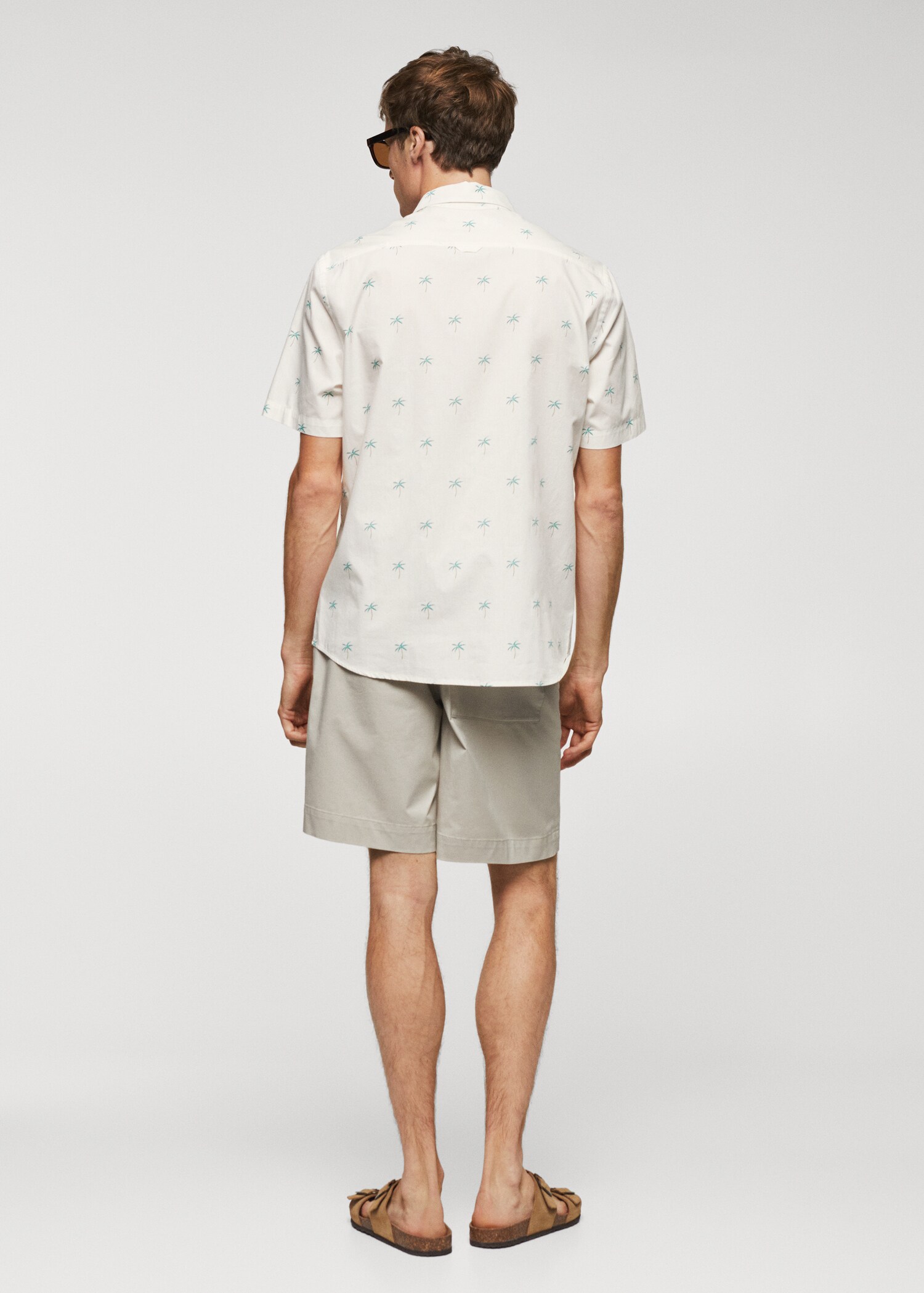 Chemise coton en imprimé palmiers - Verso de l’article