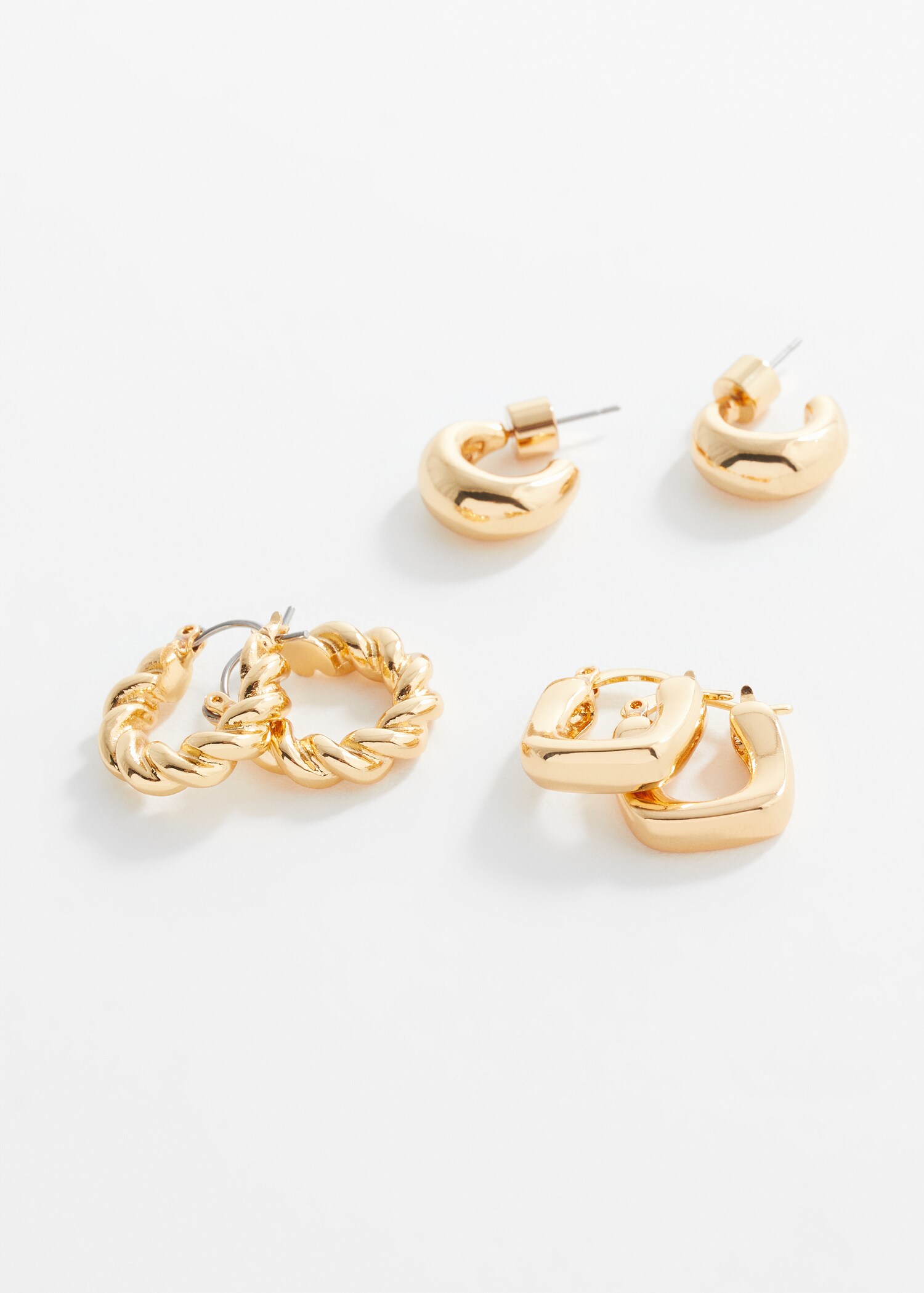 Set pendientes aros - Plano medio