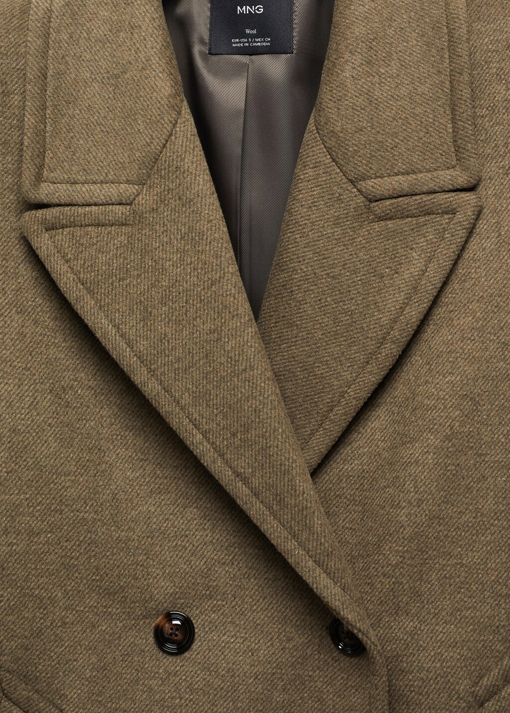 Lapels wool coat - Women | MANGO Japan