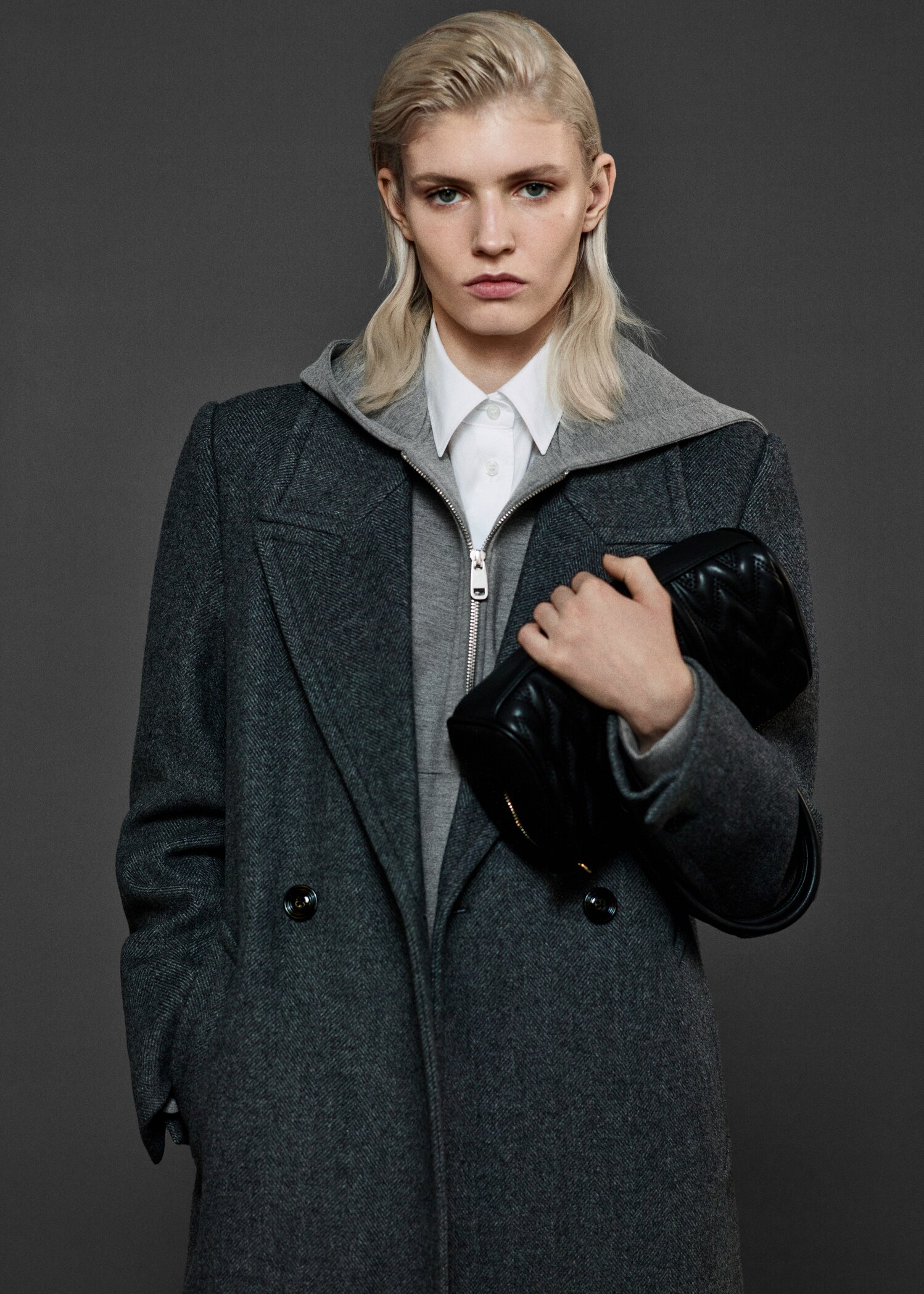 Lapels wool coat - Details of the article 7