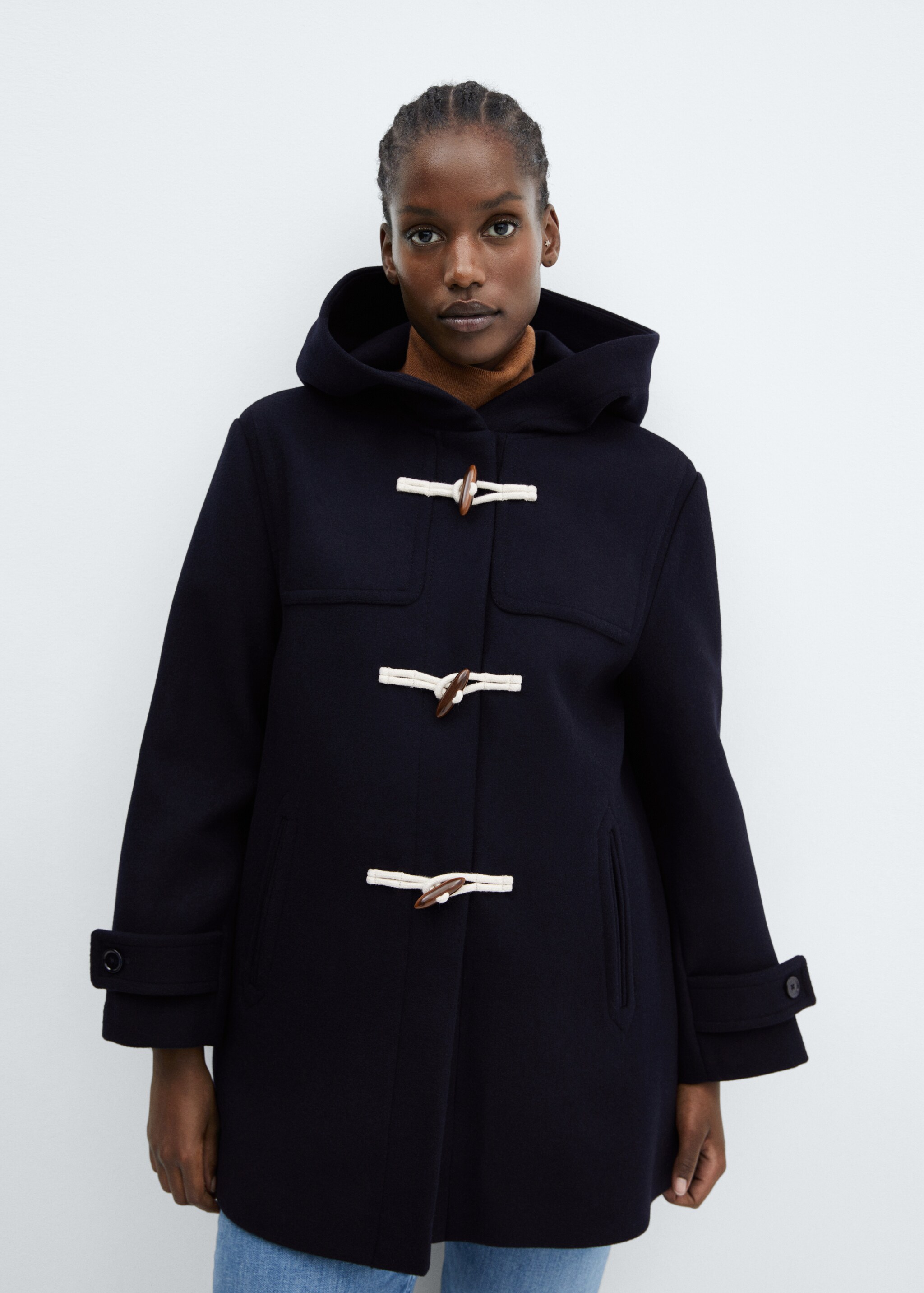 Hooded wool coat - Details of the article 5