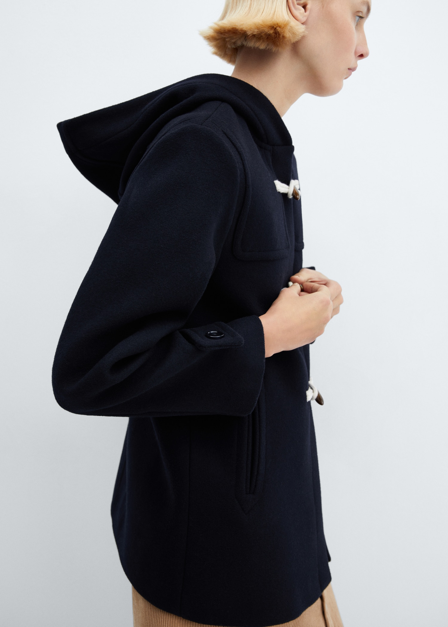 Hooded wool coat - Details of the article 6