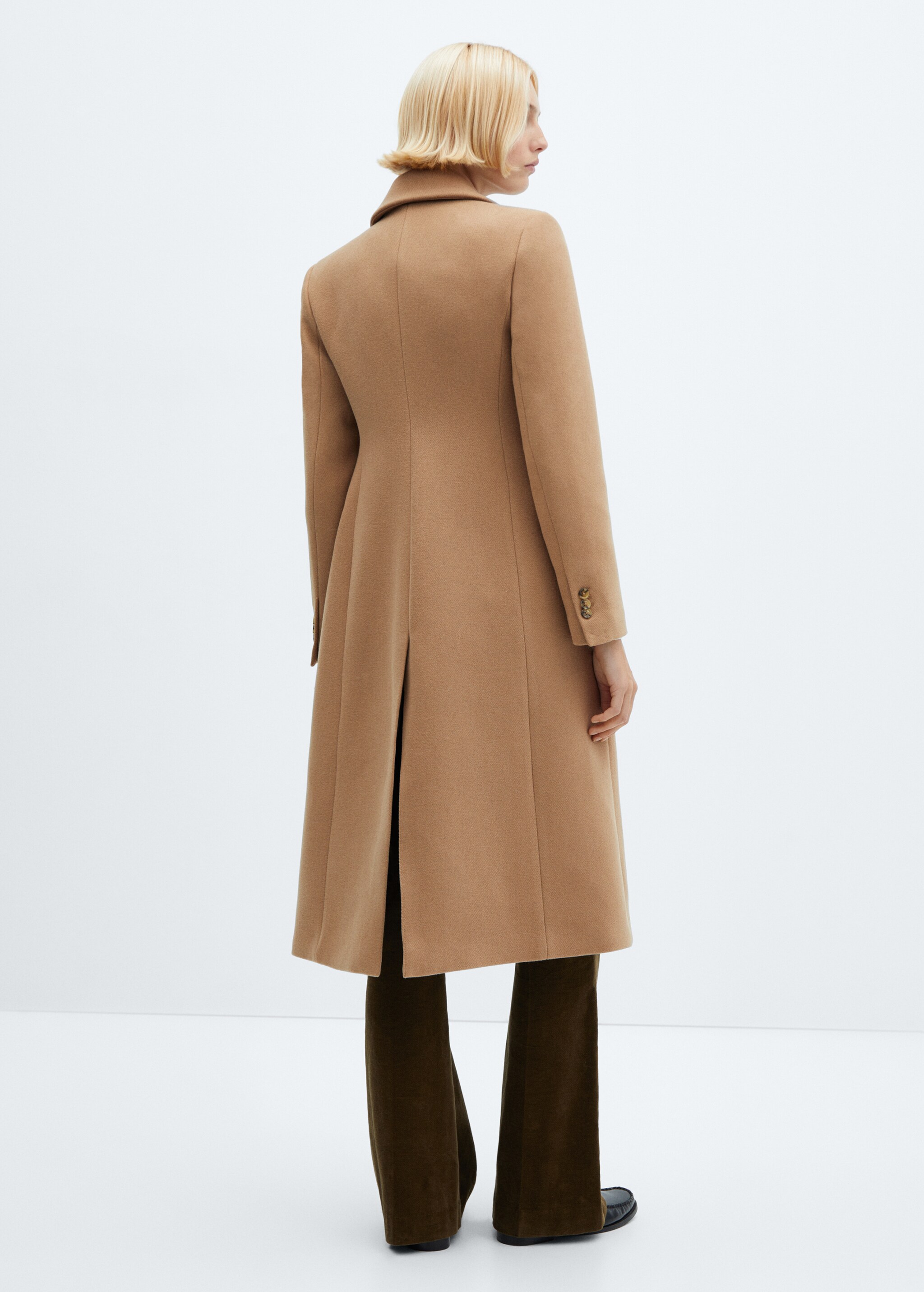 Приталенное пальто из шерсти - Деталь изделия 2