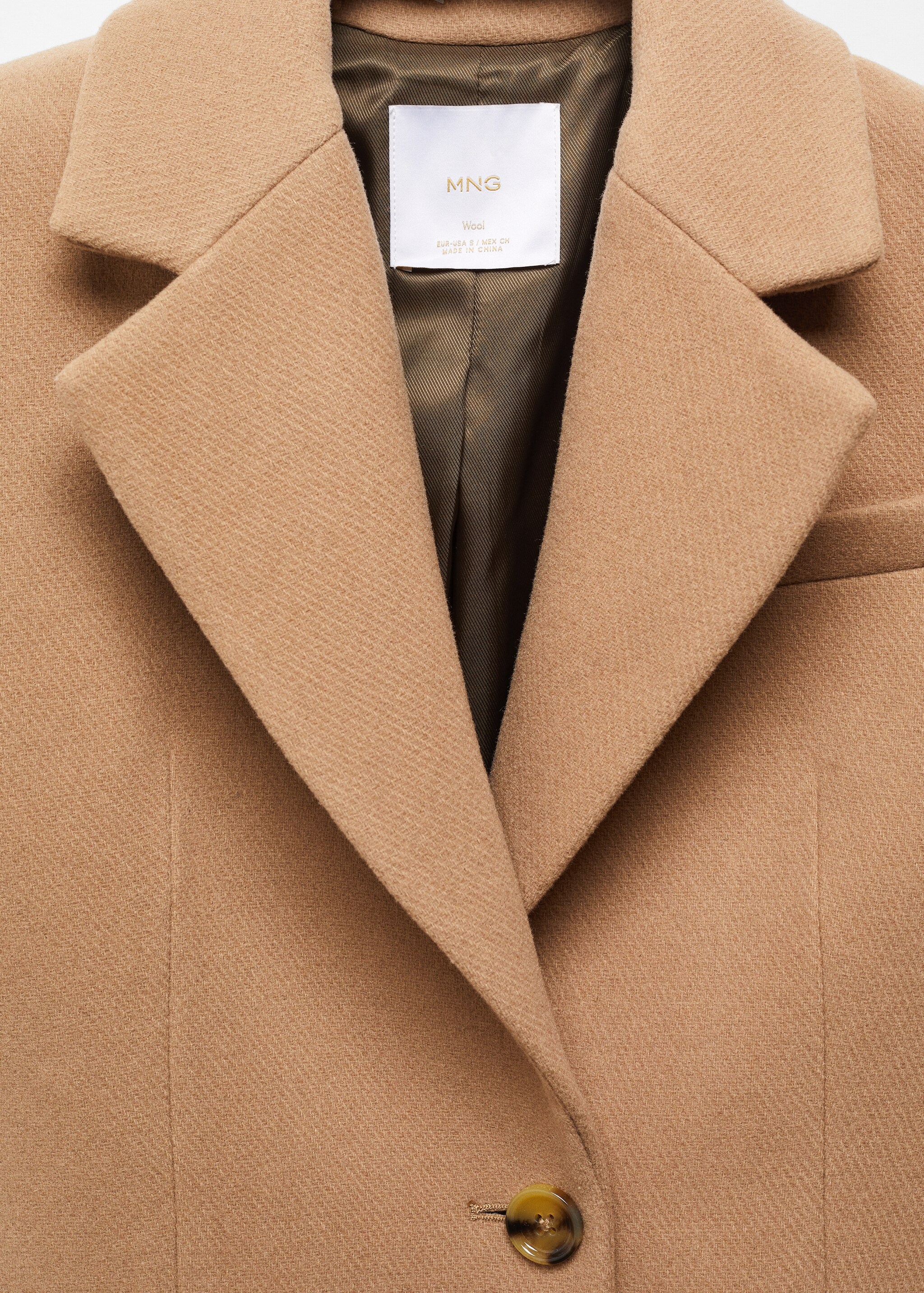 Приталенное пальто из шерсти - Деталь изделия 8