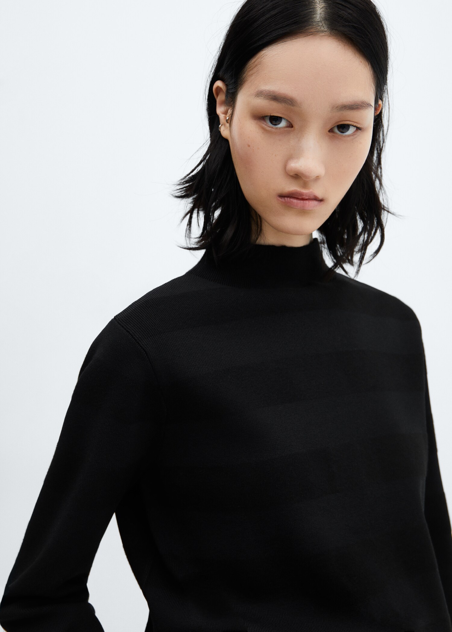 Pullover mit Perkins-Kragen - Damen | MANGO Deutschland