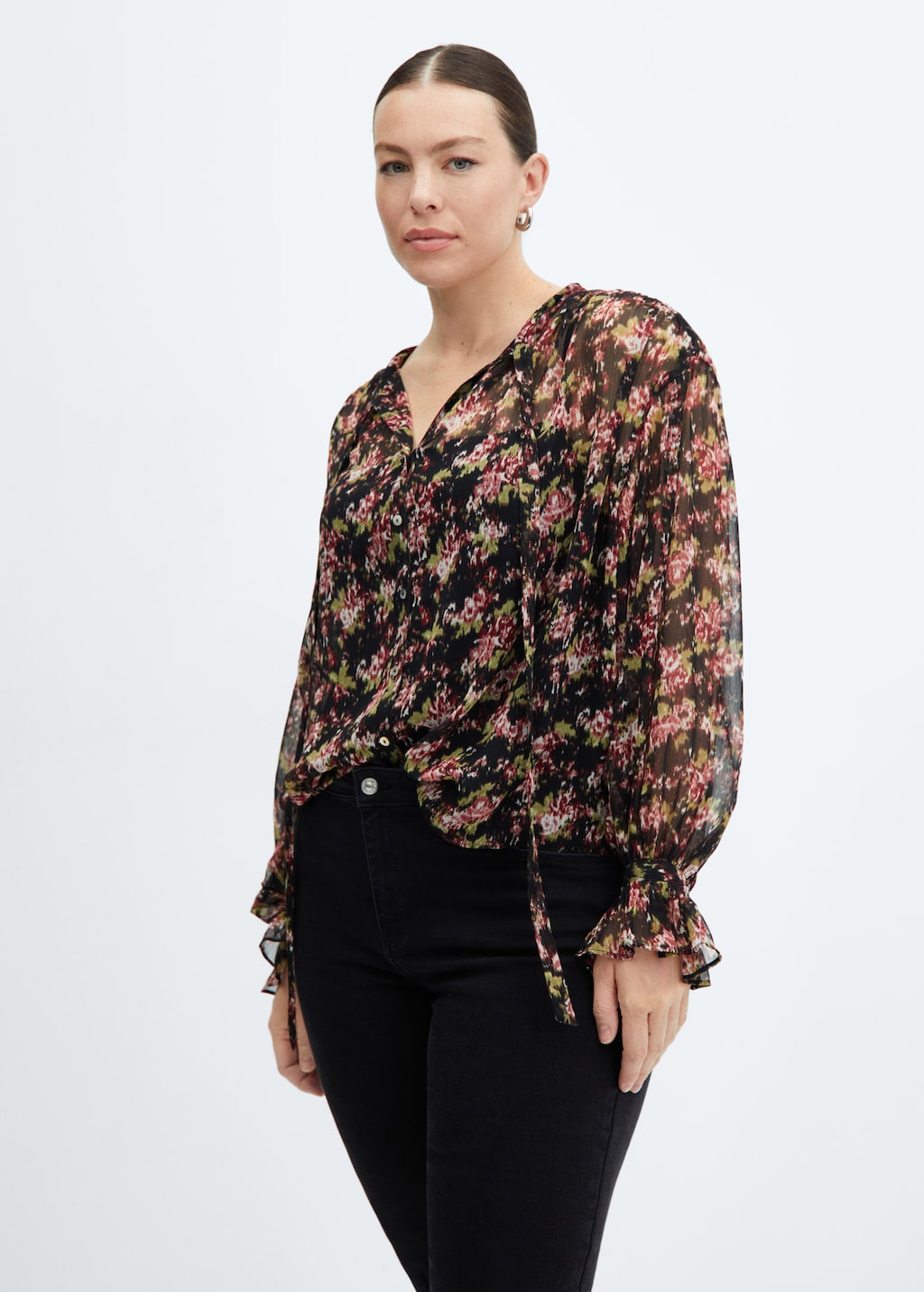 Blouse fleurie mango best sale