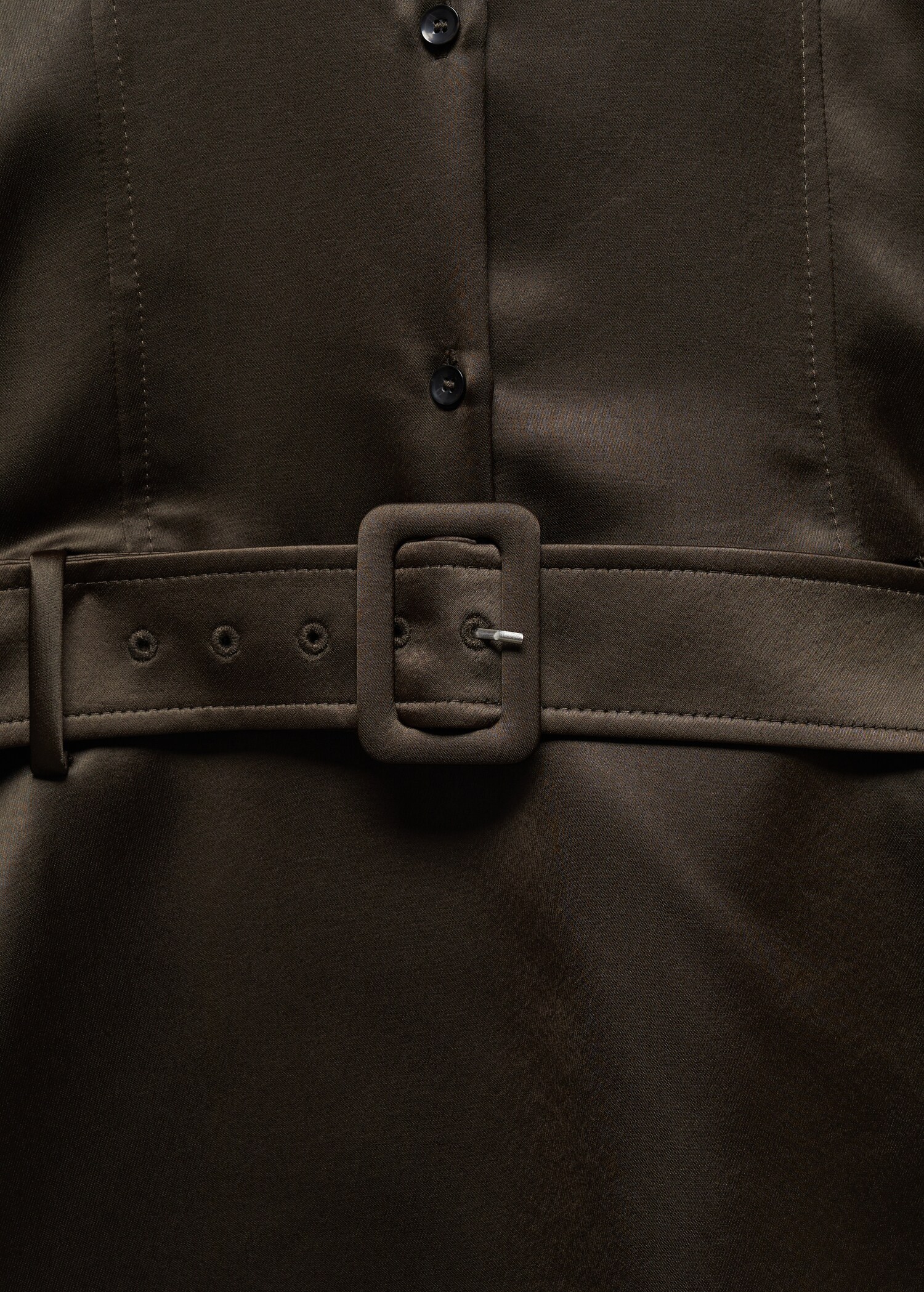 Belt satin dress - Details of the article 8