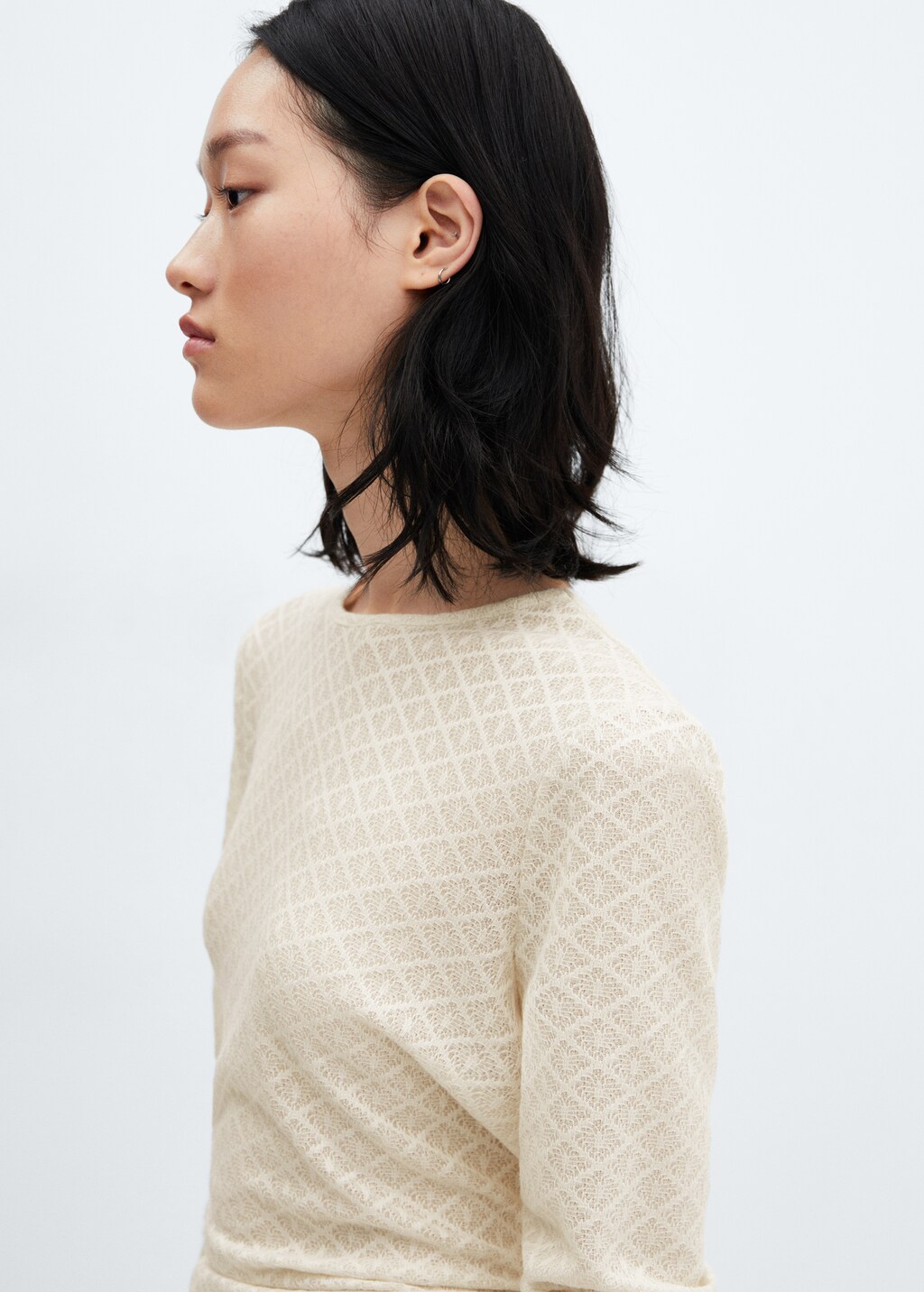 venezia textured knit shirt