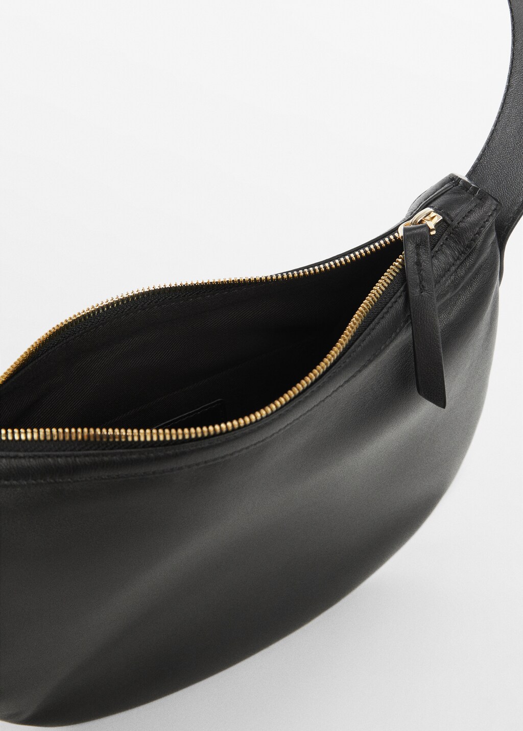 Mango leather flap bag best sale