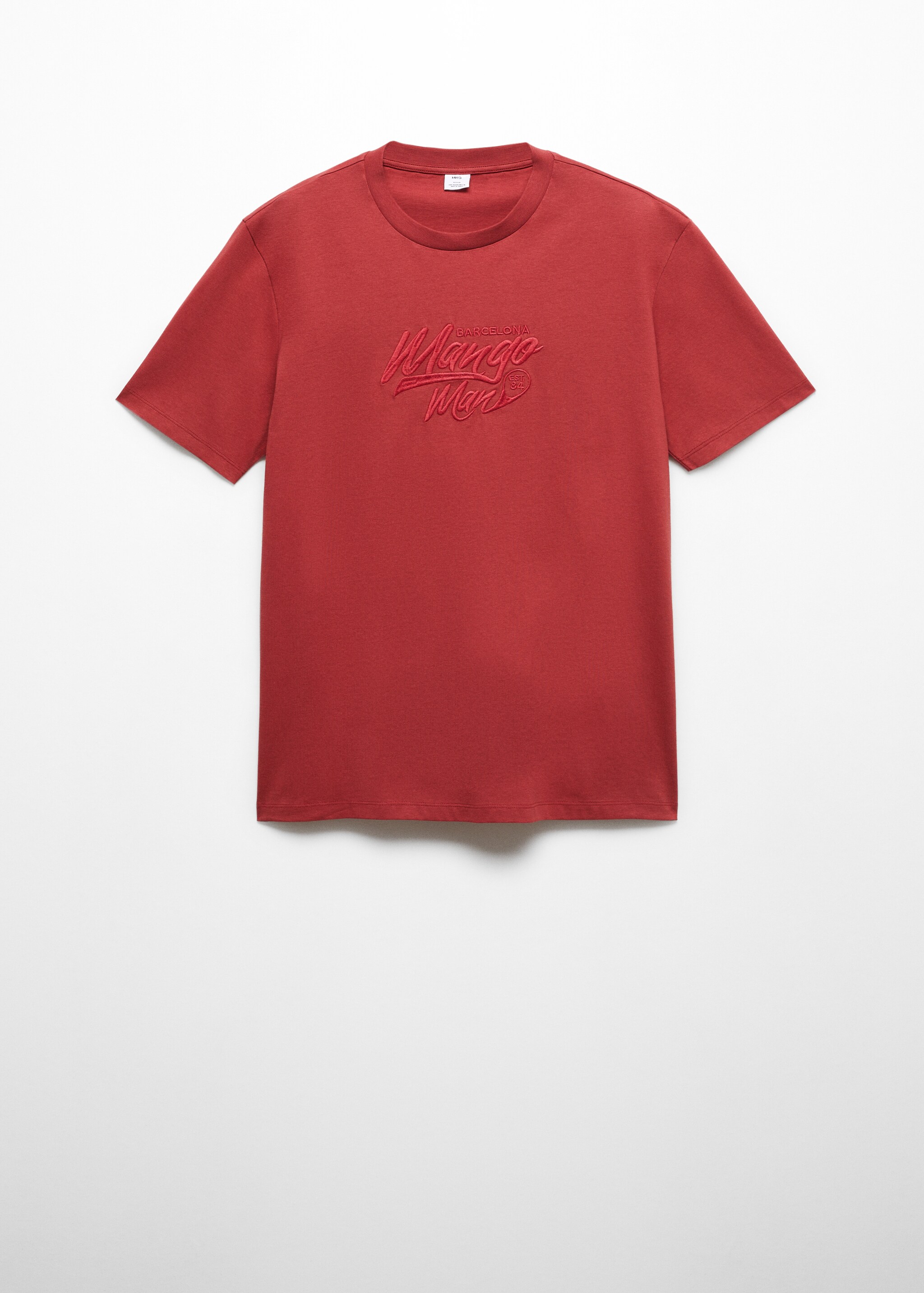 T-Shirt aus 100 % Baumwolle mit besticktem Logo - Artikel ohne Model