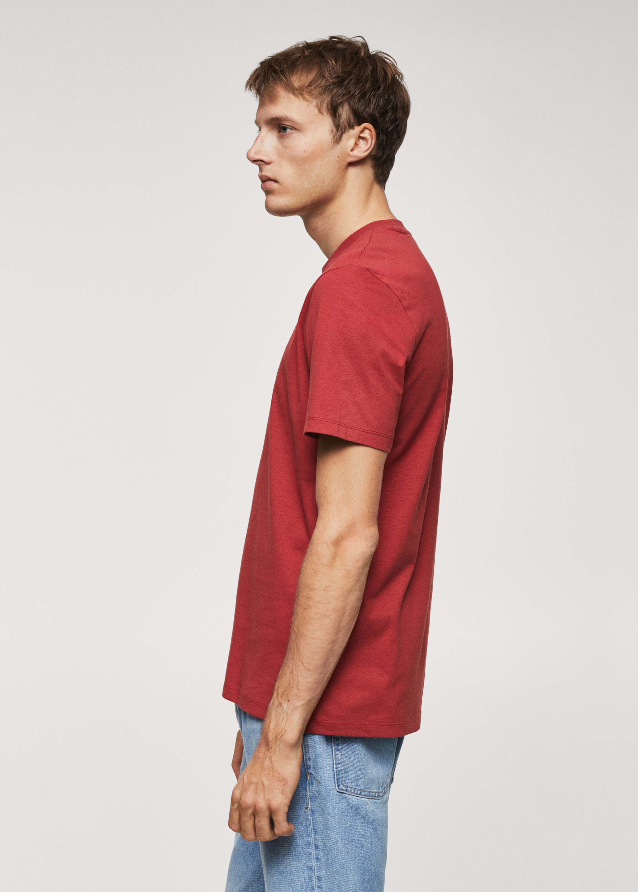 100% cotton t-shirt with embroidered logo - Details of the article 2