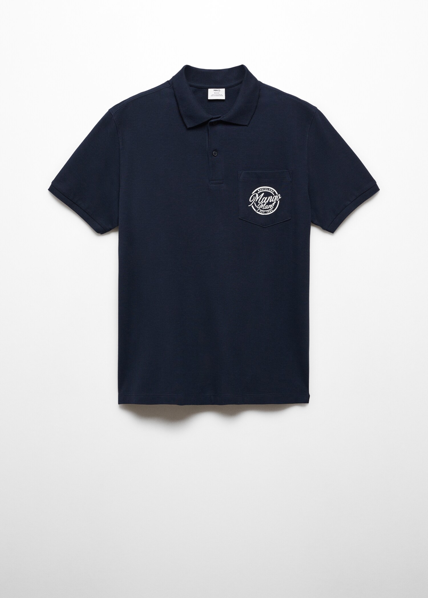 Logo cotton polo shirt - Артикул без модел