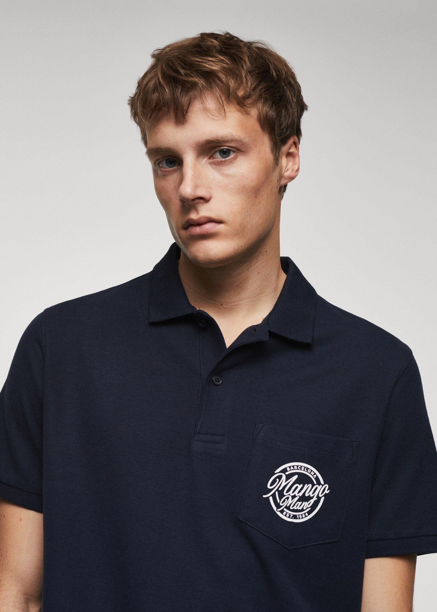 Logo cotton polo shirt - Данни за артикула 1