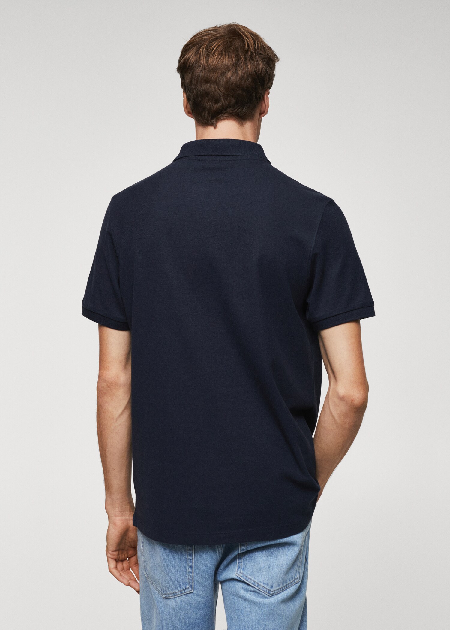 Logo cotton polo shirt - Обратна страна на артикула