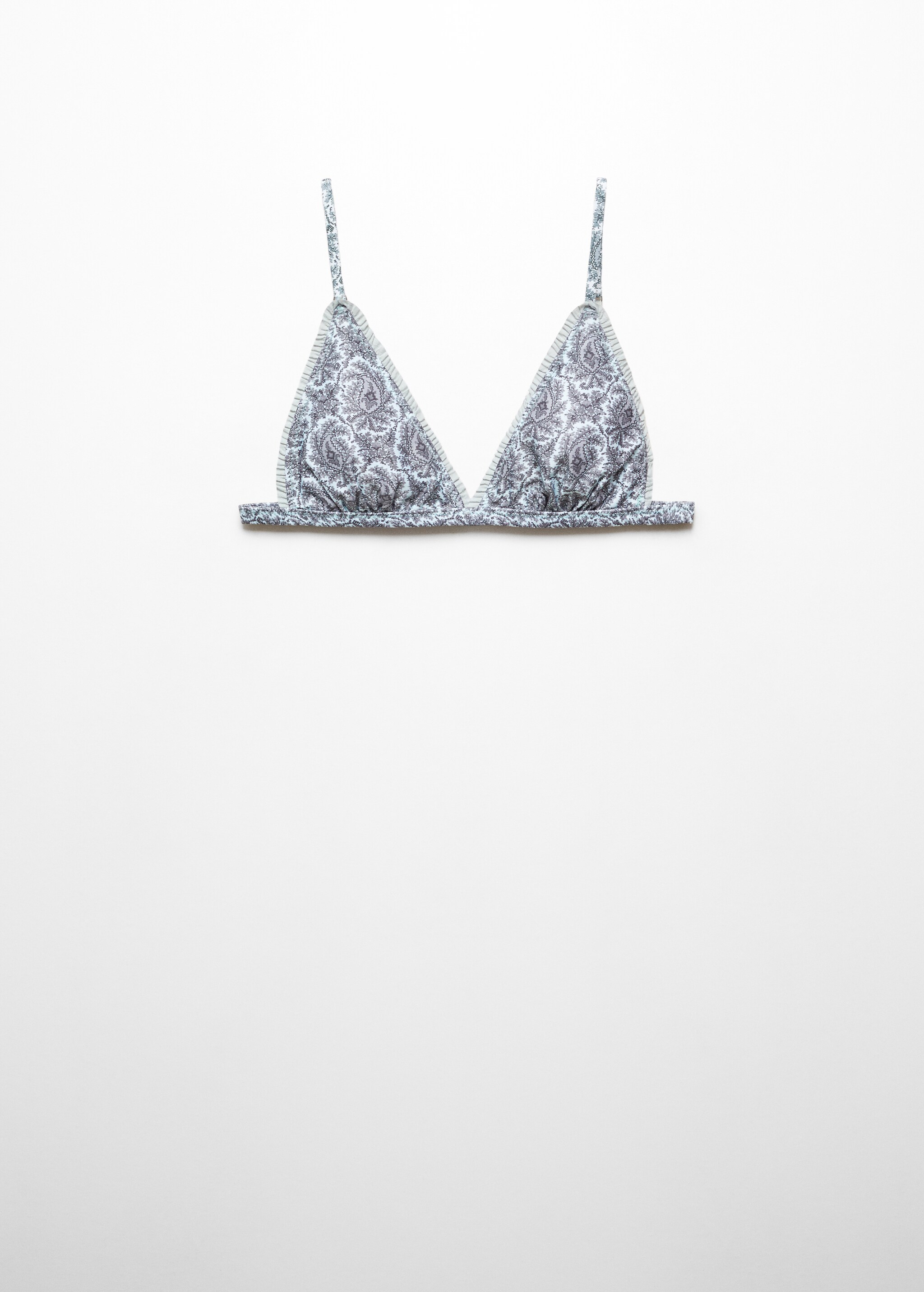 Printed triangle bra - Article without model