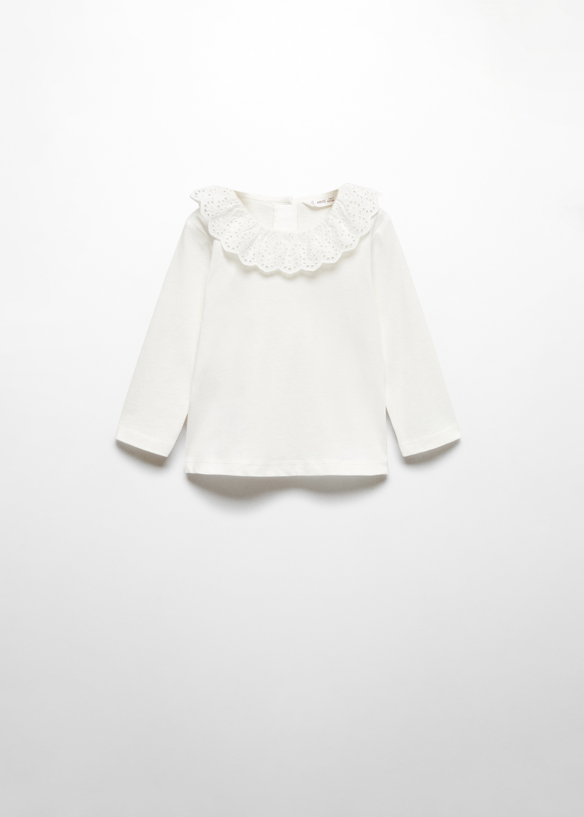 Babydoll collar cotton T-shirt - Article without model