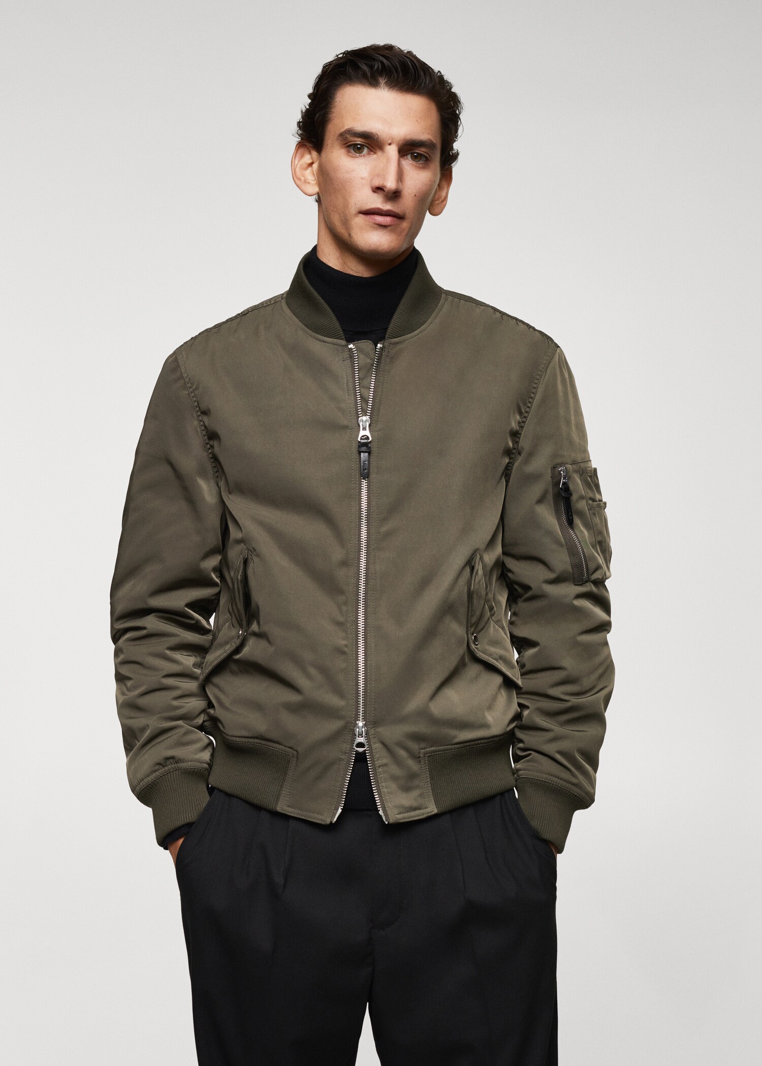 Veste bomber résistante à l’eau - Plan moyen