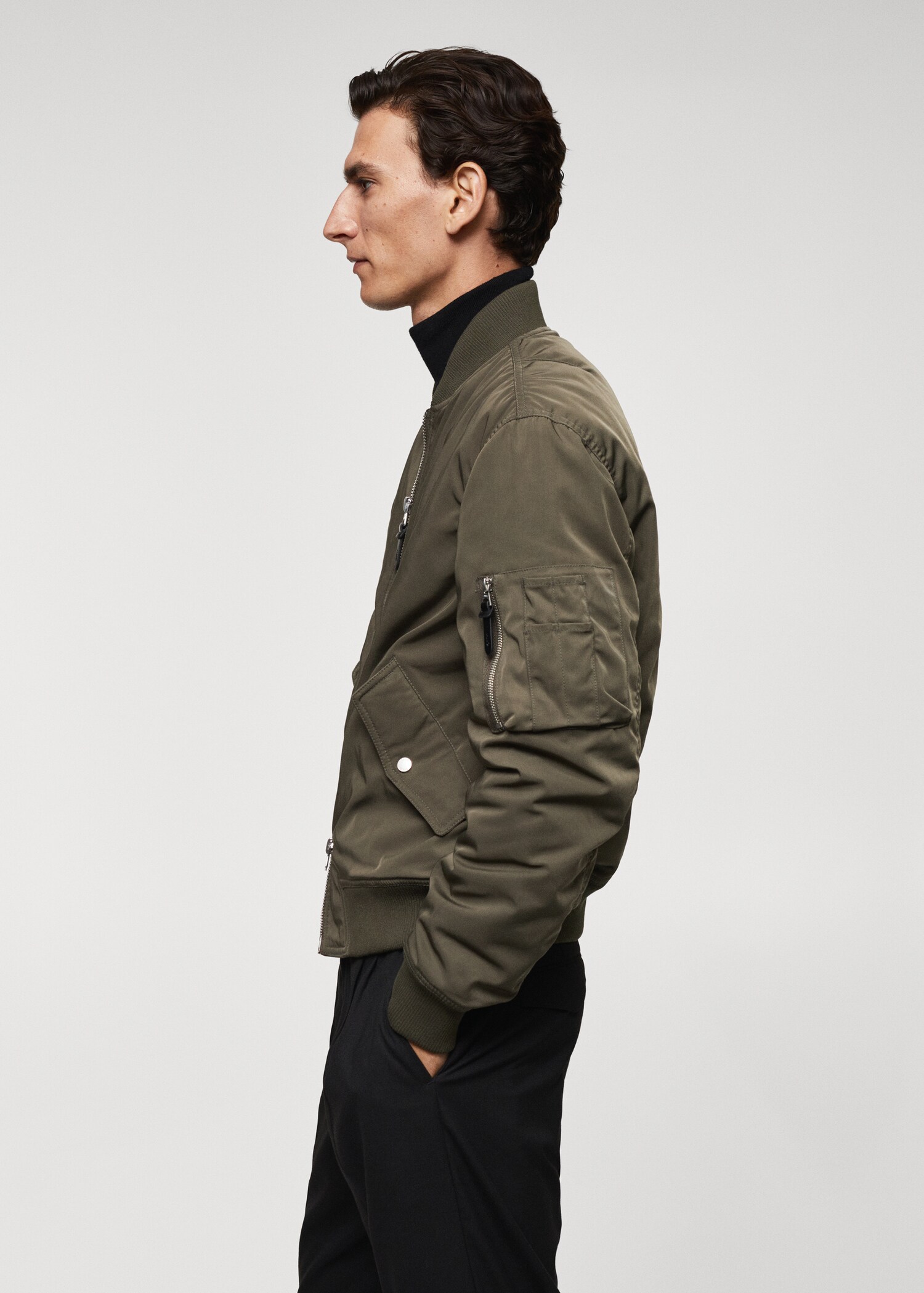 Water repellent bomber jacket - Man | MANGO USA