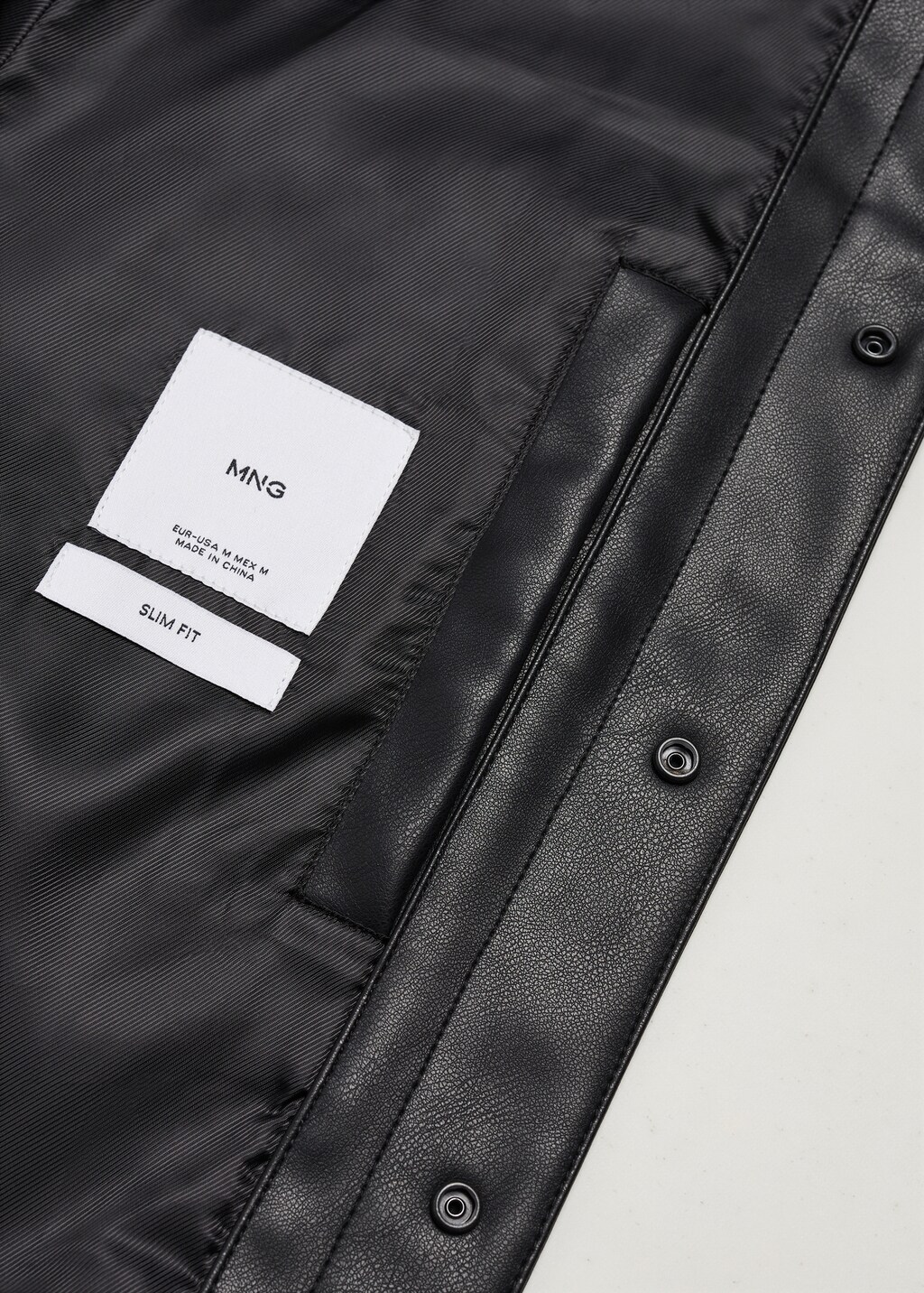 Leather-effect jacket with pockets | MANGO China