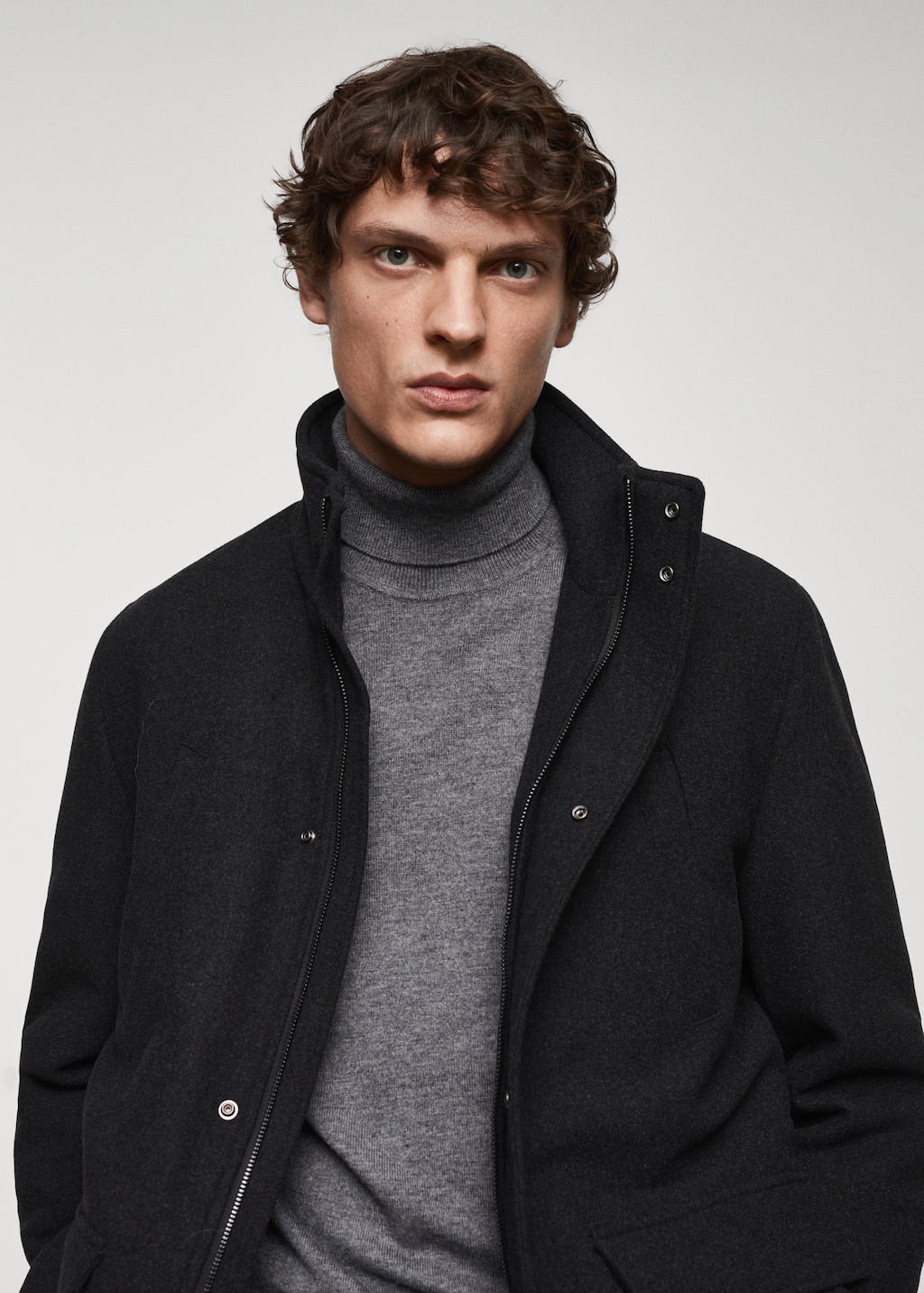 ジャケット・アウター Lucca Wool Blend  Coat Men's Coat in Recycled Italian Wool Blend gray | Woolrich US