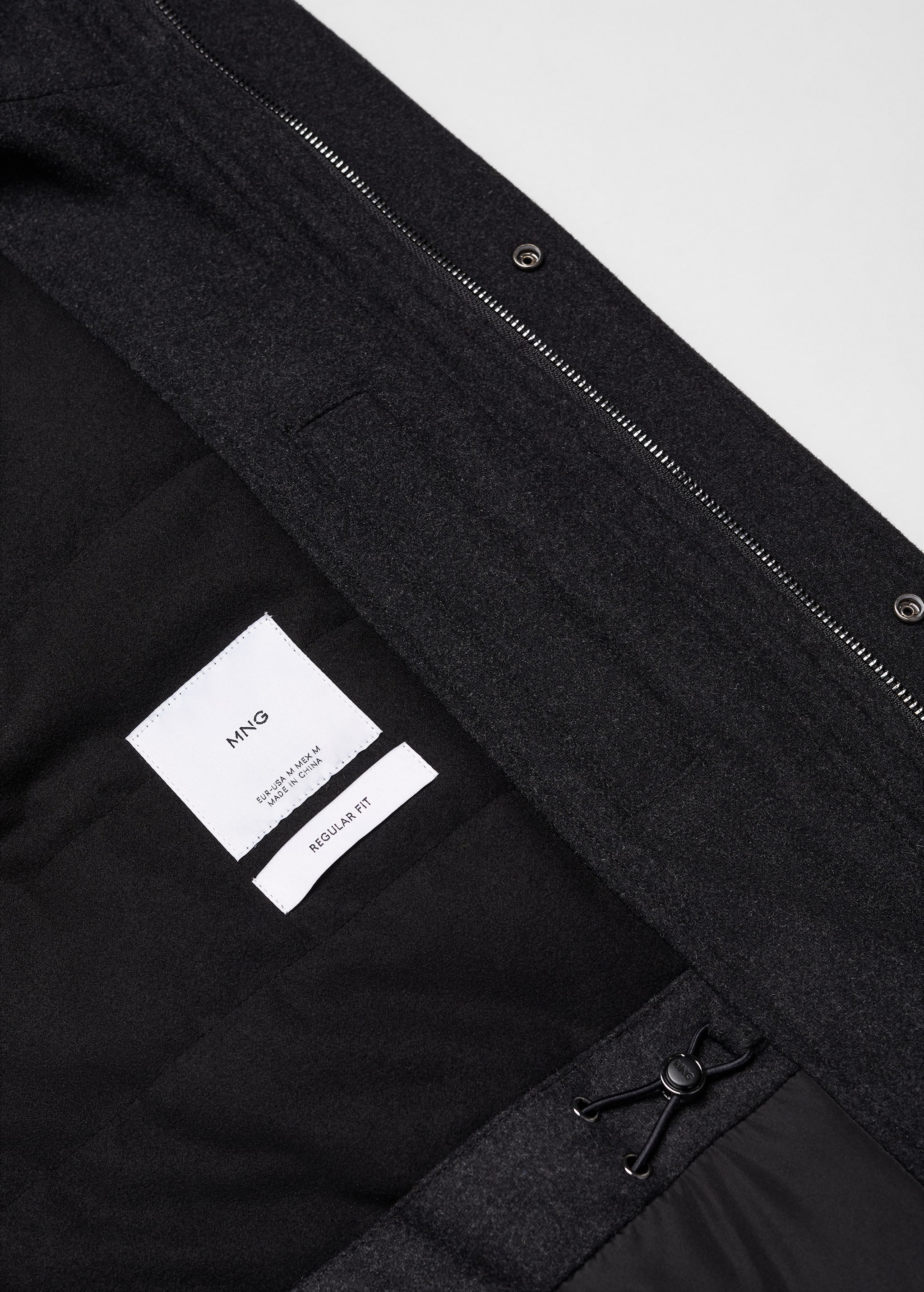 Короткое пальто из шерсти с карманами - Деталь изделия 8