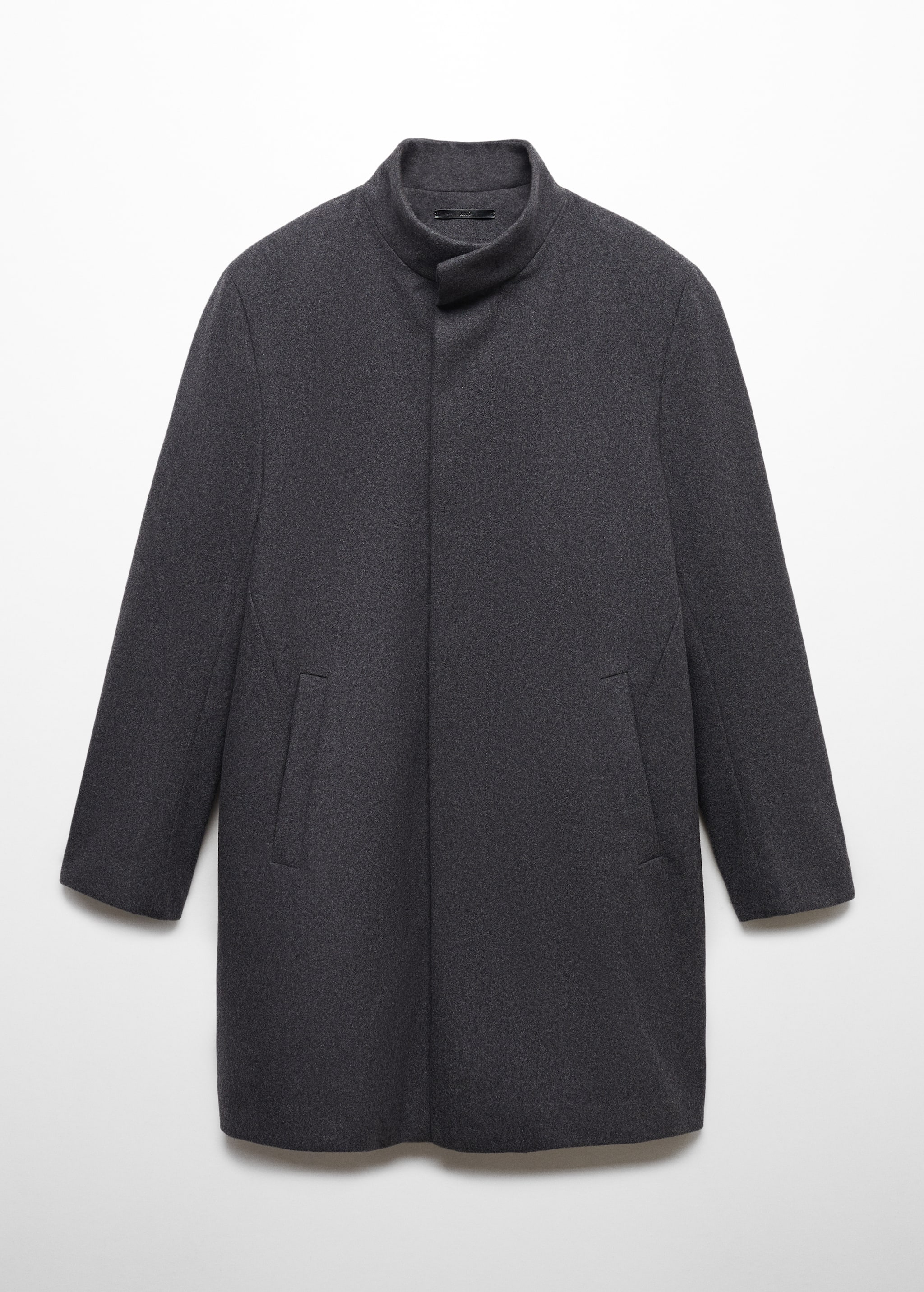 Wool funnel neck coat - Article without model