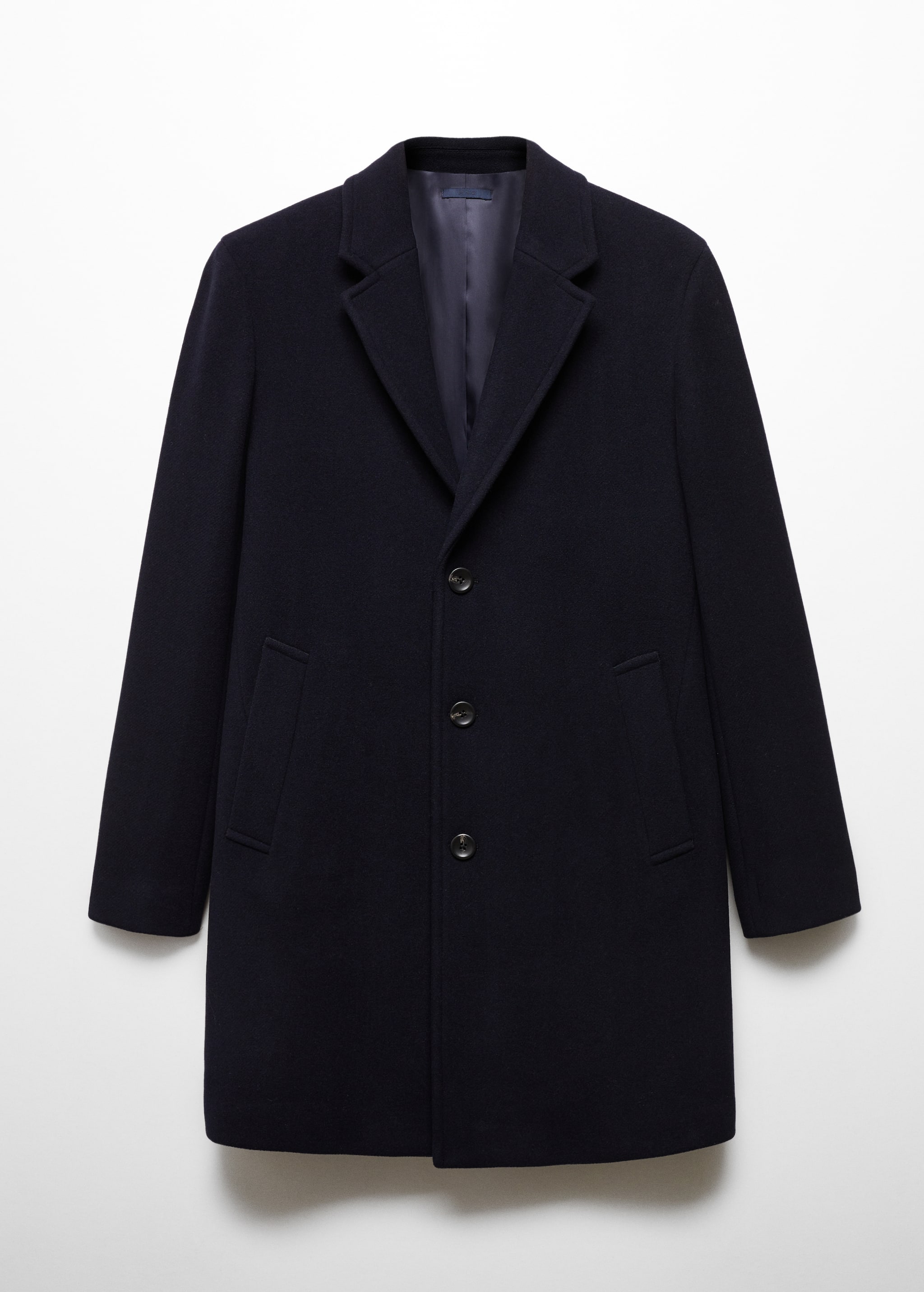 Легкое пальто из переработанной шерсти  - Изделие без модели