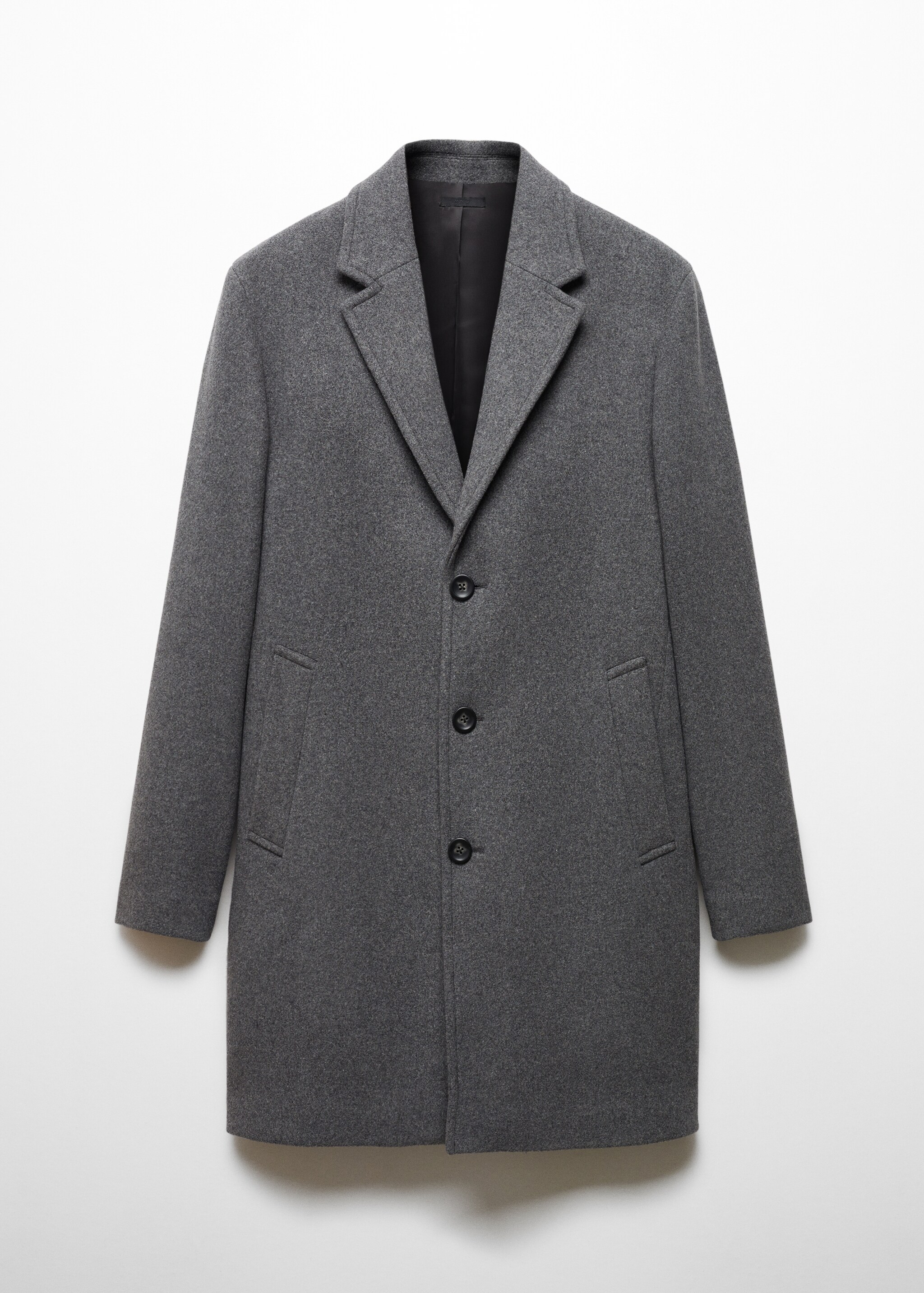 Легкое пальто из переработанной шерсти  - Изделие без модели